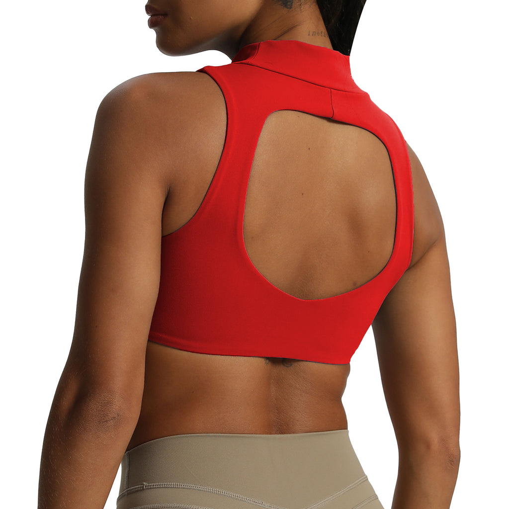Aoxjox "Kim" Cut Out Faux Turtle Neck