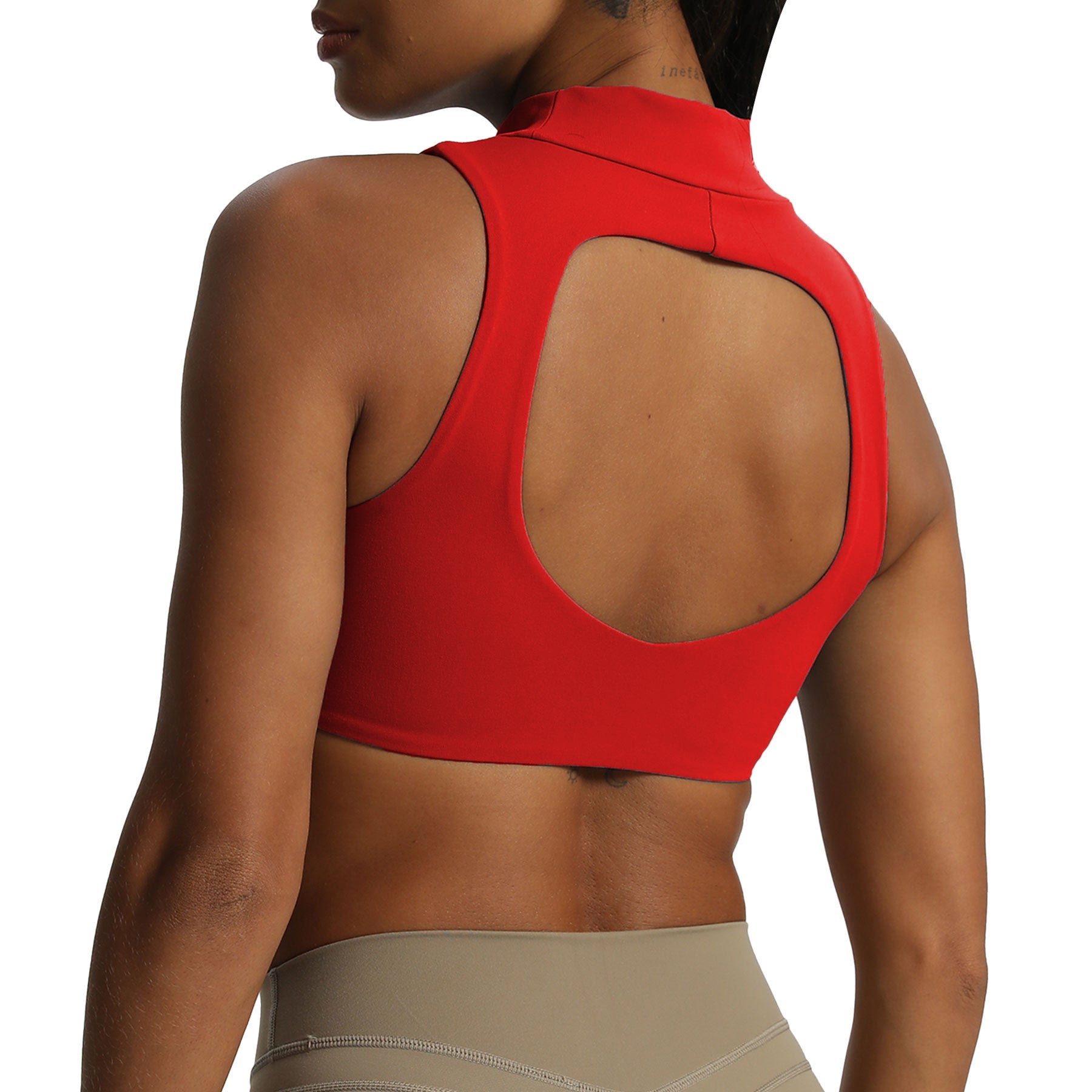 Aoxjox "Kim" Cut Out Faux Turtle Neck