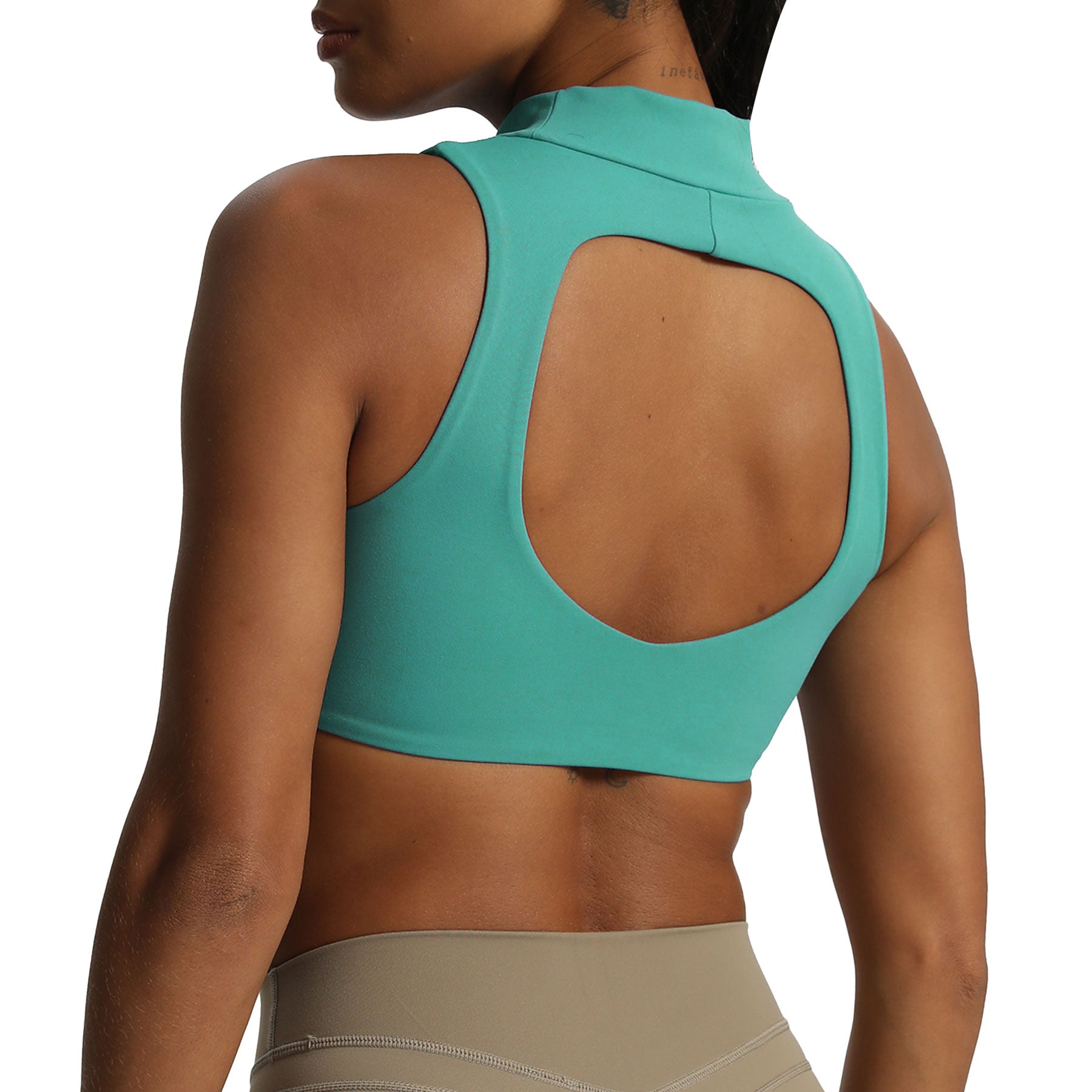 Aoxjox "Kim" Cut Out Faux Turtle Neck