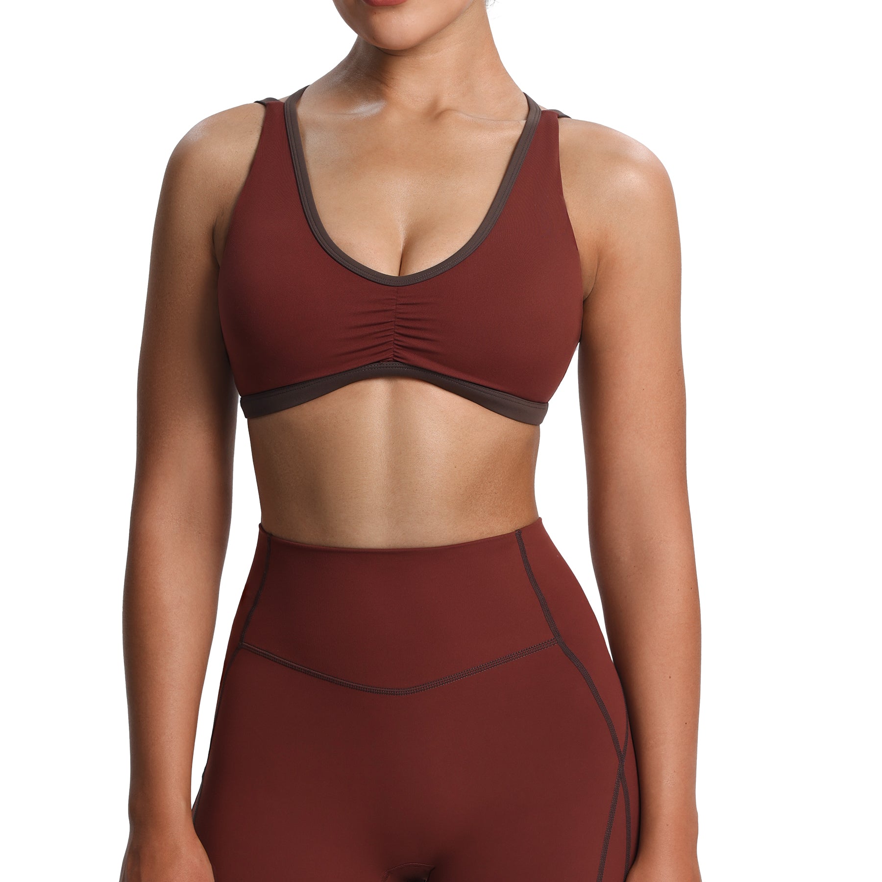 Aoxjox "Rory" Ruched Sports Bra