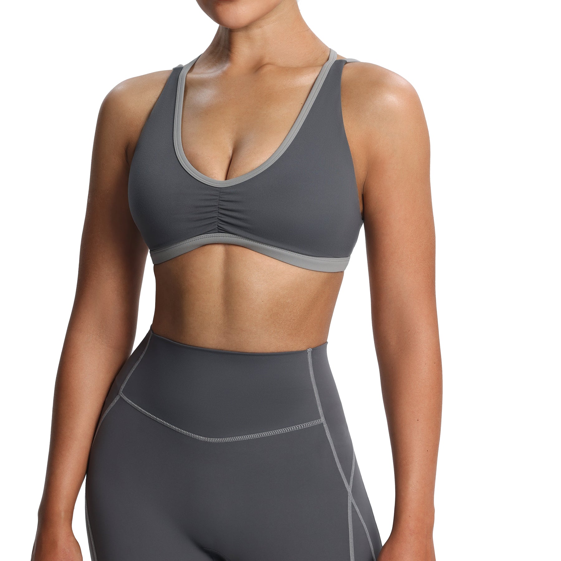 Aoxjox "Rory" Ruched Sports Bra