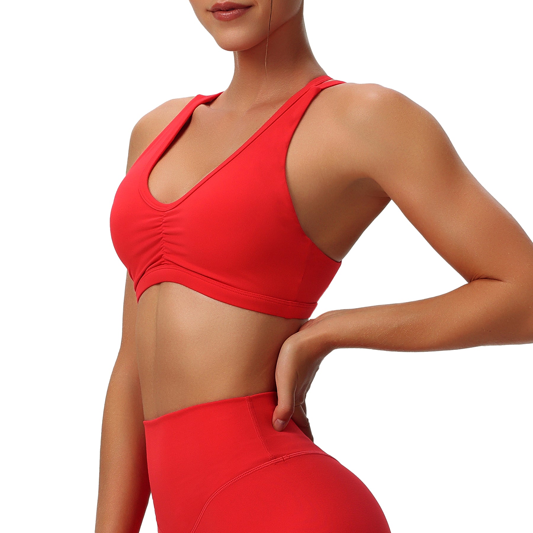 Aoxjox "Rory" Ruched Sports Bra