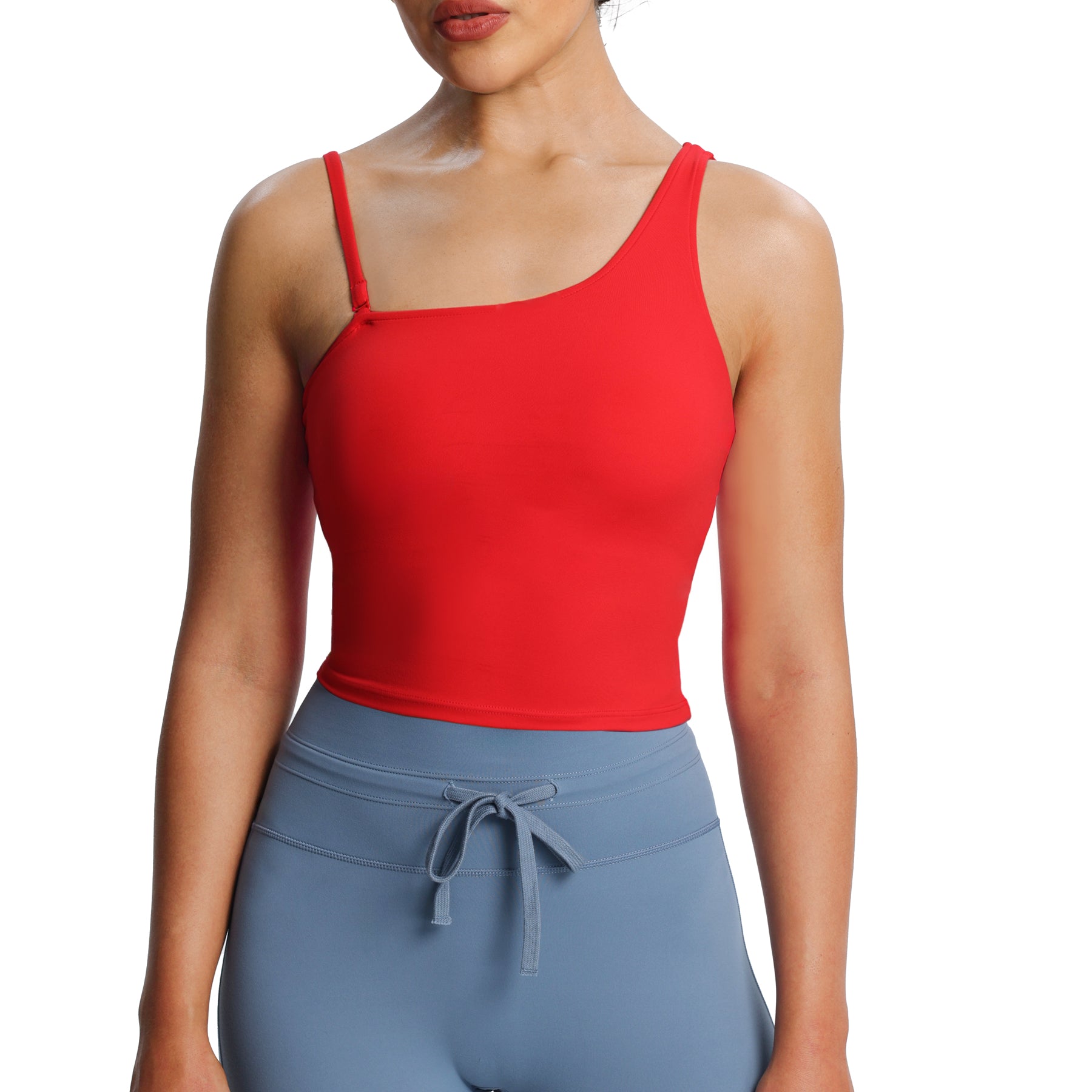 Aoxjox  "Astoria"  One Shoulder Tank with Shelf