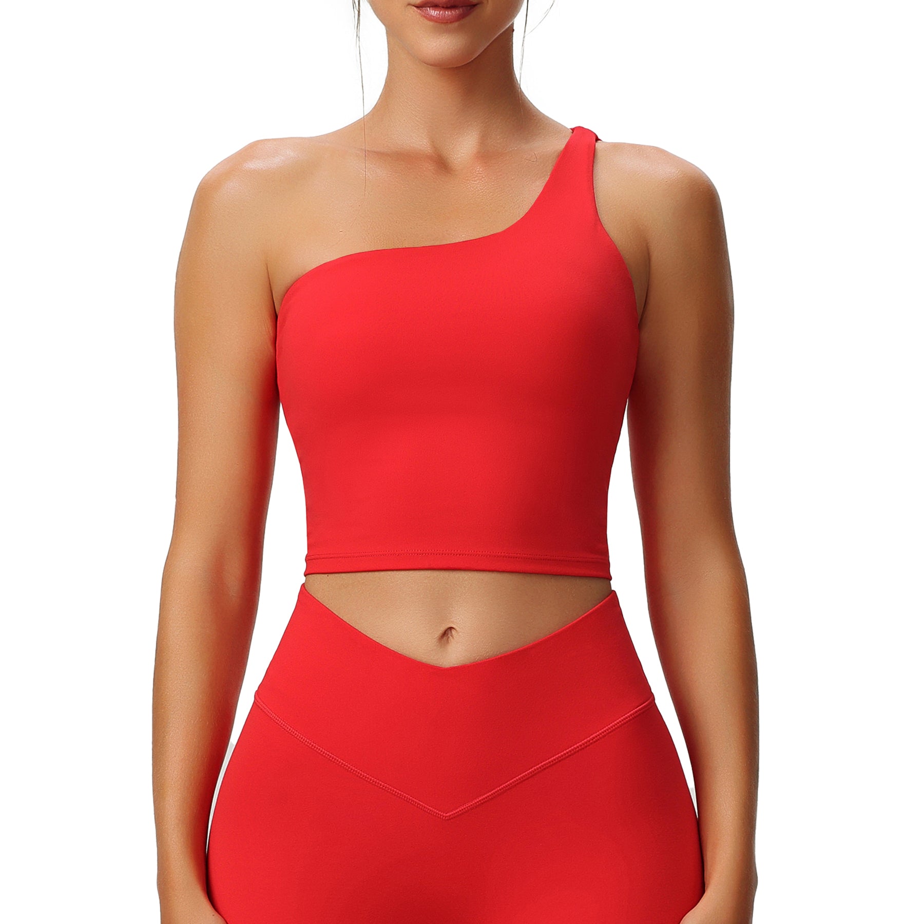 Aoxjox  "Astoria"  Sports Bras One Shoulder Tank Top