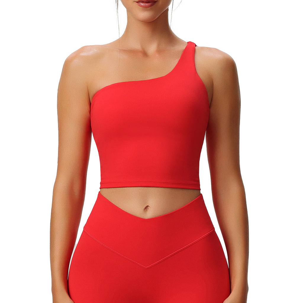 Aoxjox  "Astoria"  One Shoulder Tank with Shelf