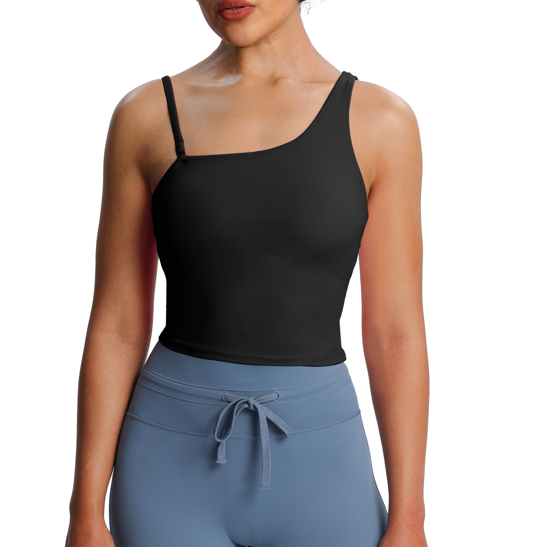 Aoxjox  "Astoria"  One Shoulder Tank with Shelf