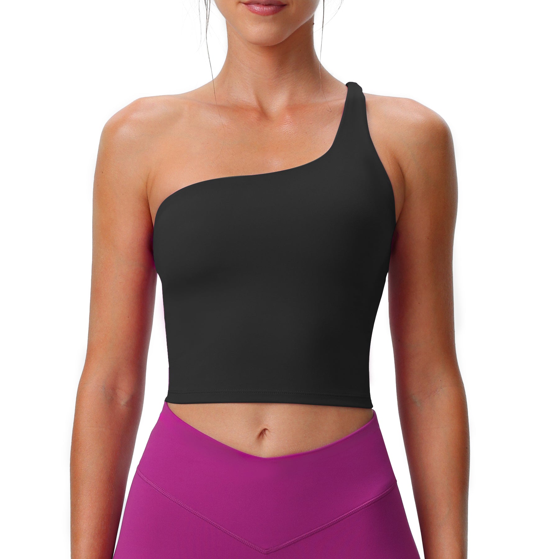 Aoxjox  "Astoria"  Sports Bras One Shoulder Tank Top