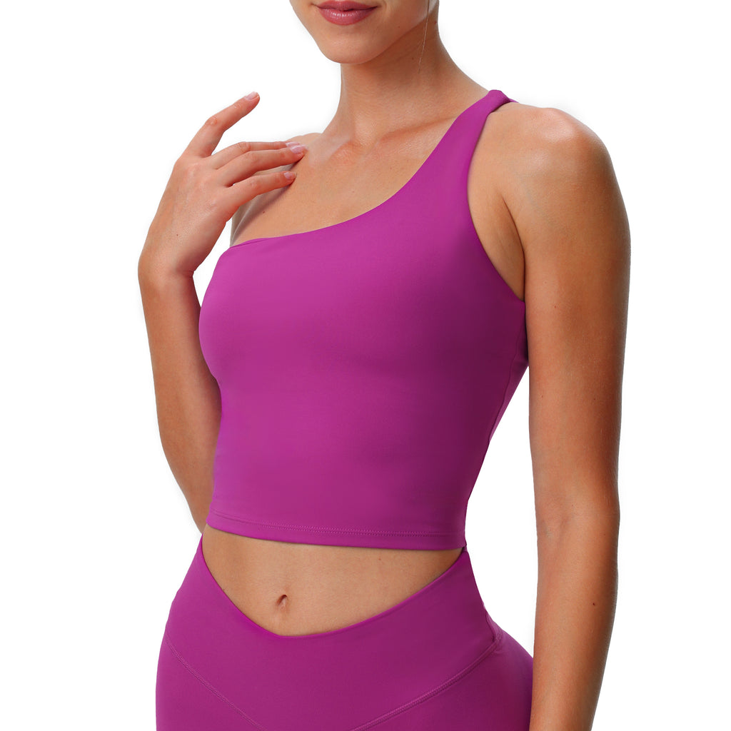Aoxjox  "Astoria"  One Shoulder Tank with Shelf