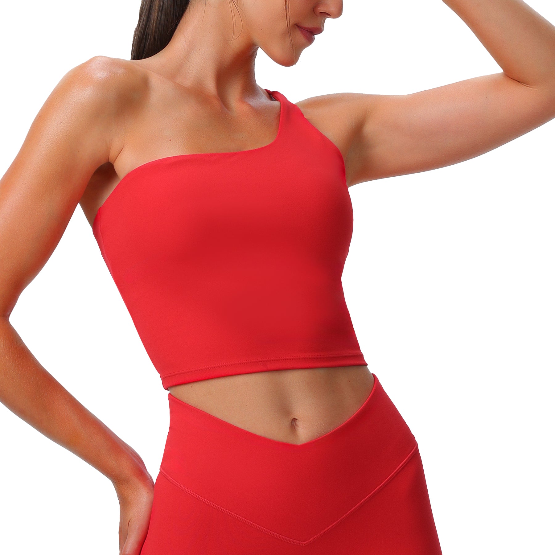 Aoxjox  "Astoria"  One Shoulder Tank with Shelf