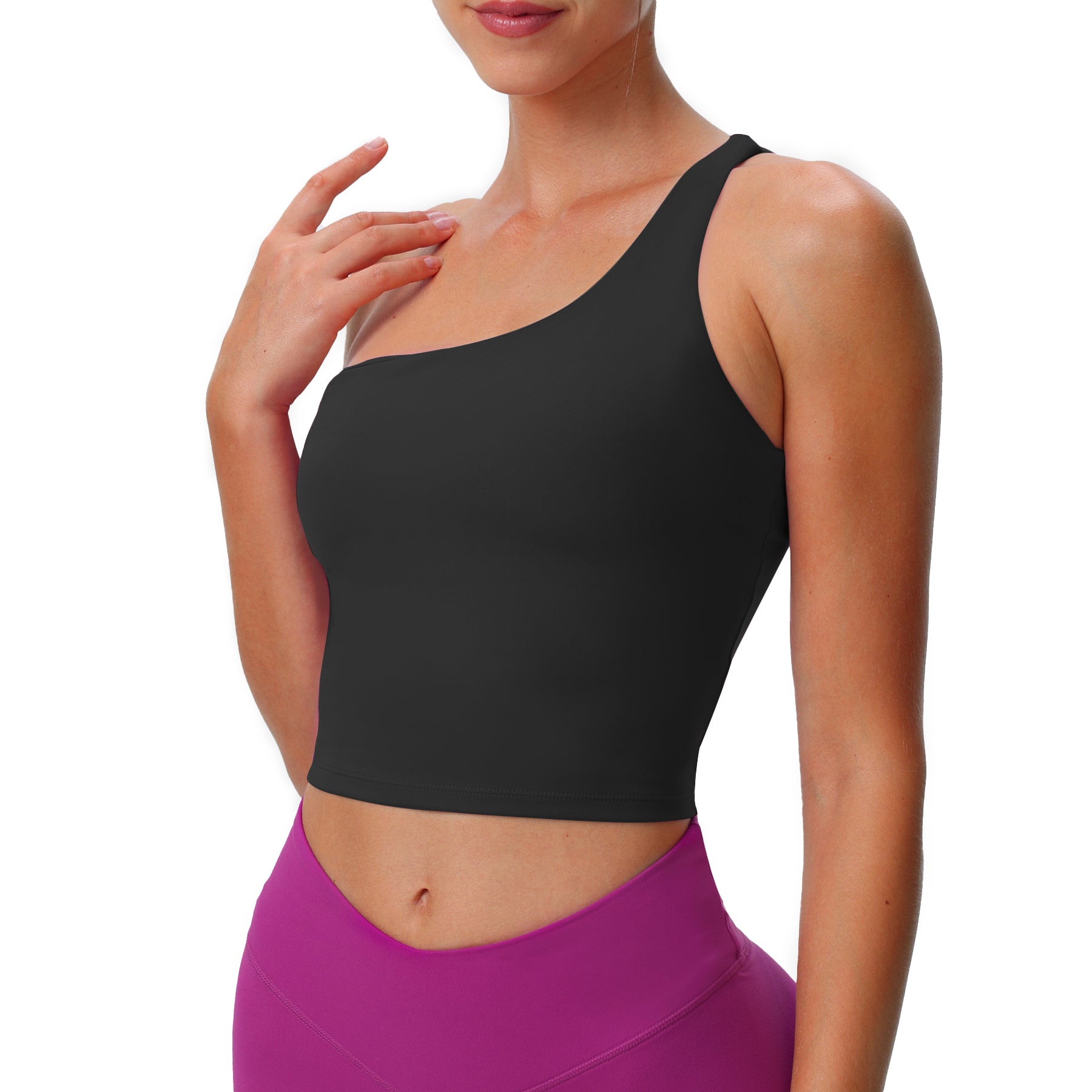 Aoxjox  "Astoria"  One Shoulder Tank with Shelf
