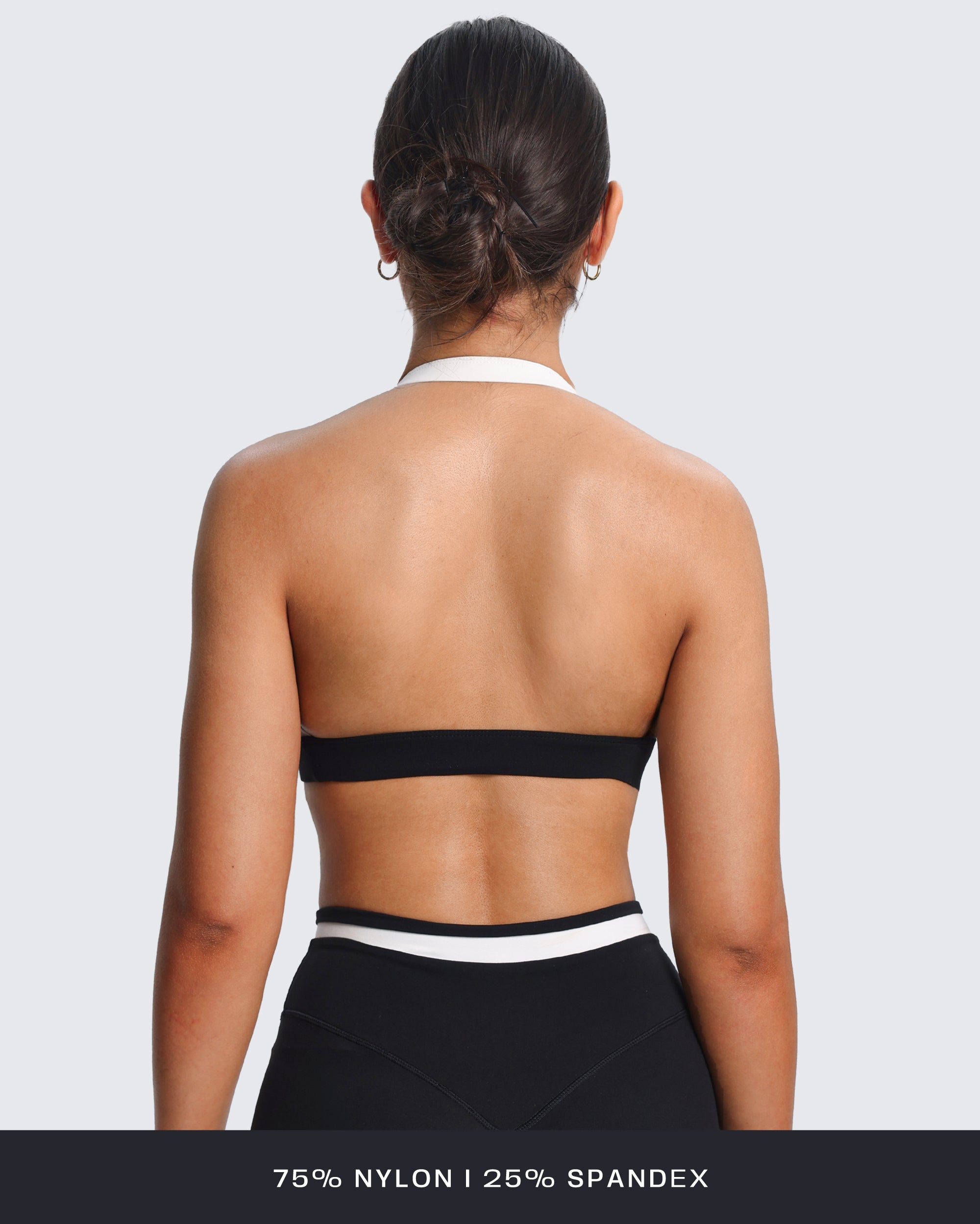 Aoxjox "Vanessa" Color Block Halter Sports Bras