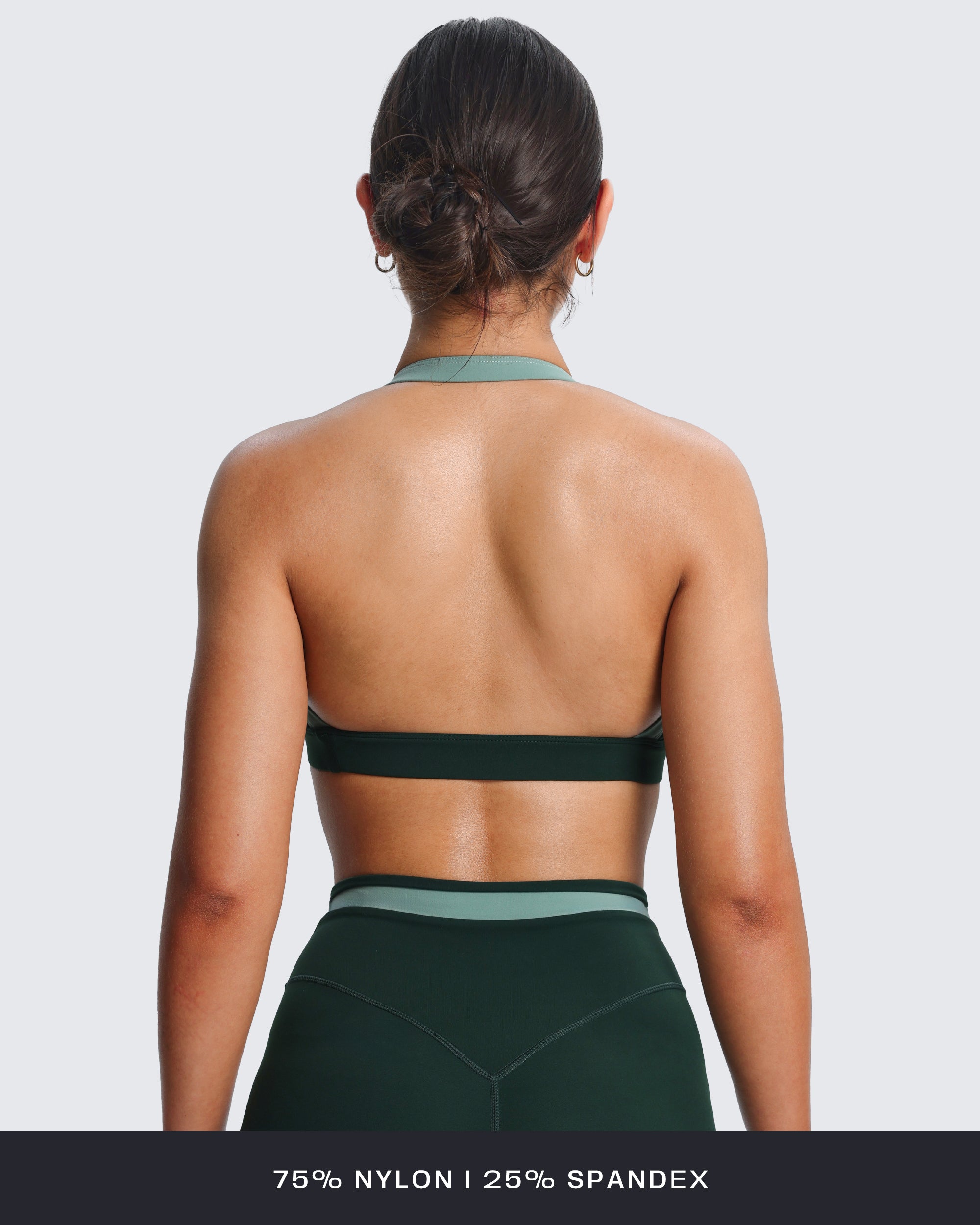 Aoxjox "Vanessa" Color Block Halter Sports Bras