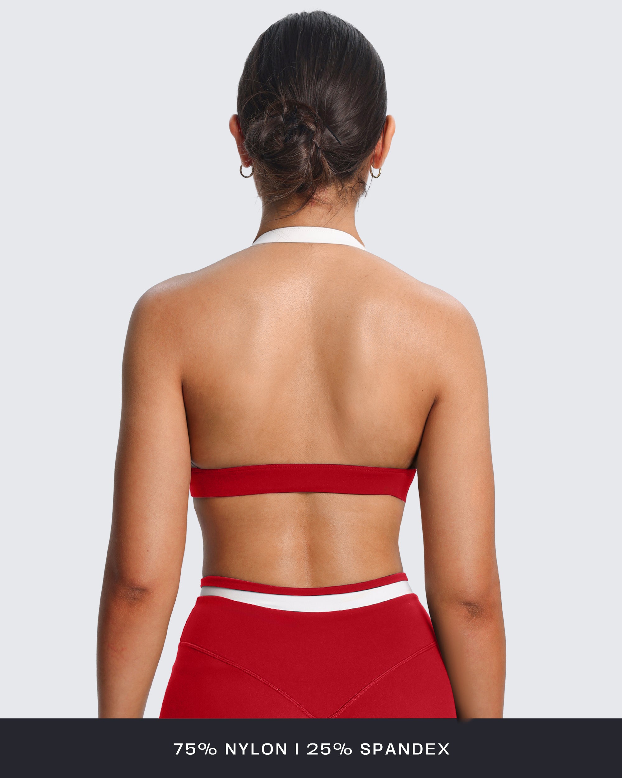 Aoxjox "Vanessa" Color Block Halter Sports Bras