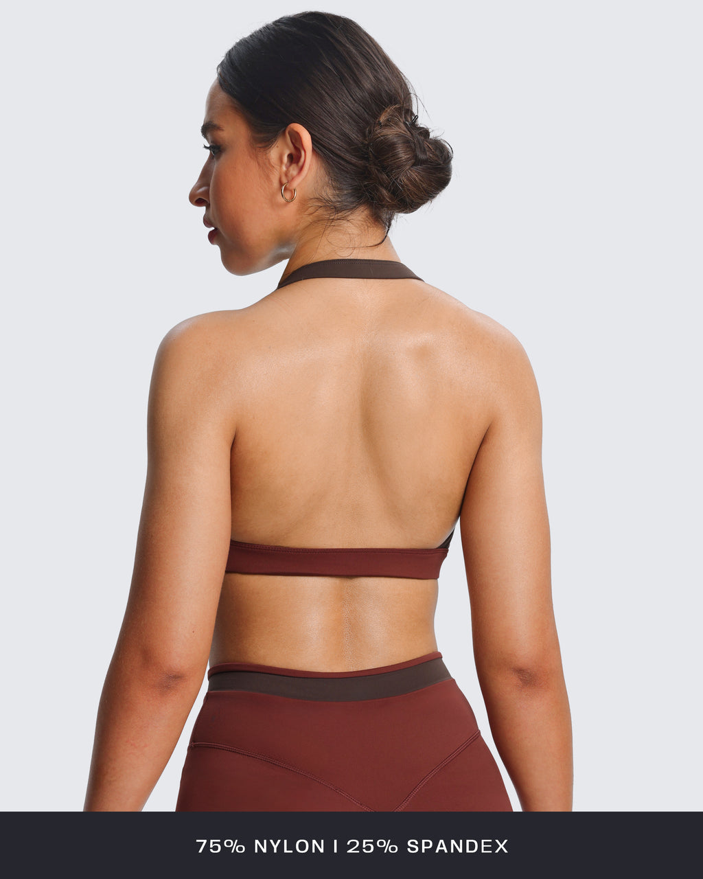 Aoxjox "Vanessa" Color Block Halter Sports Bras