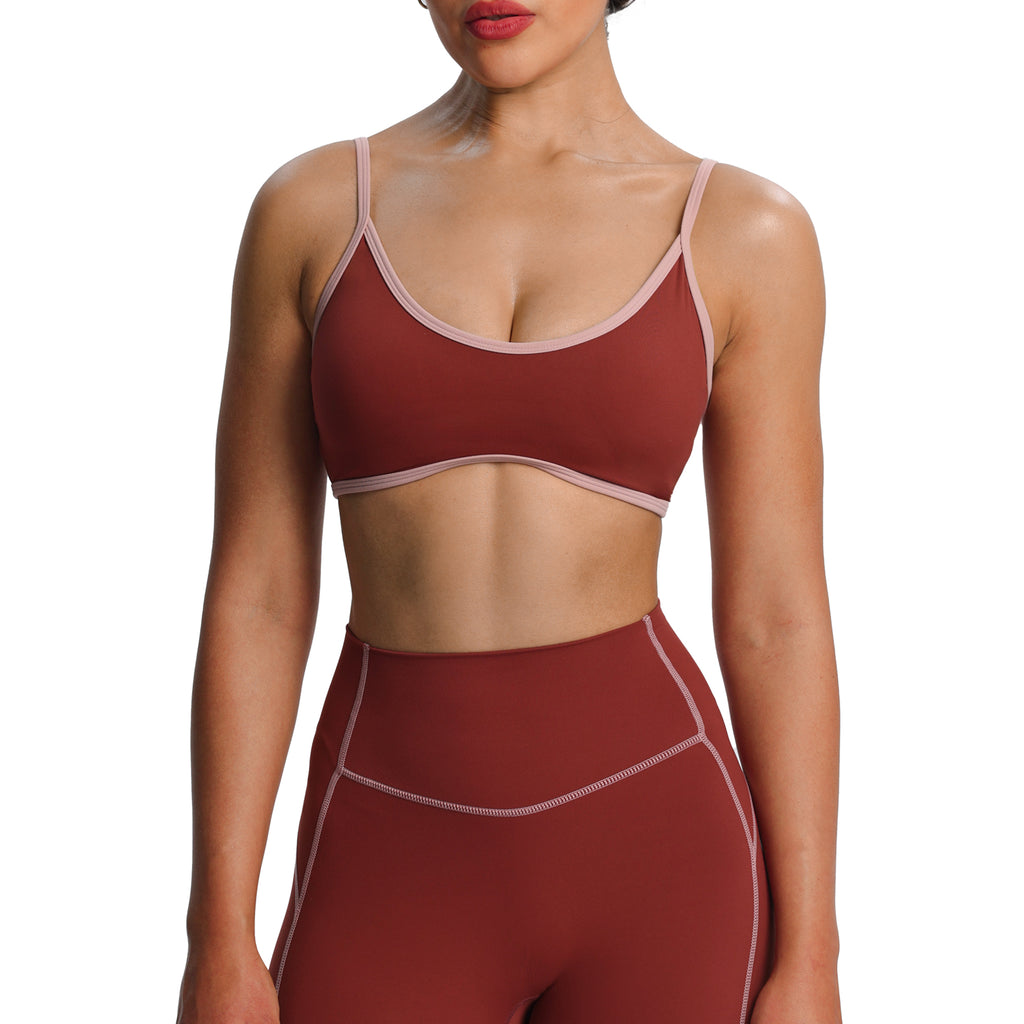 Aoxjox "Lexi Lined" Strappy Sports Bra