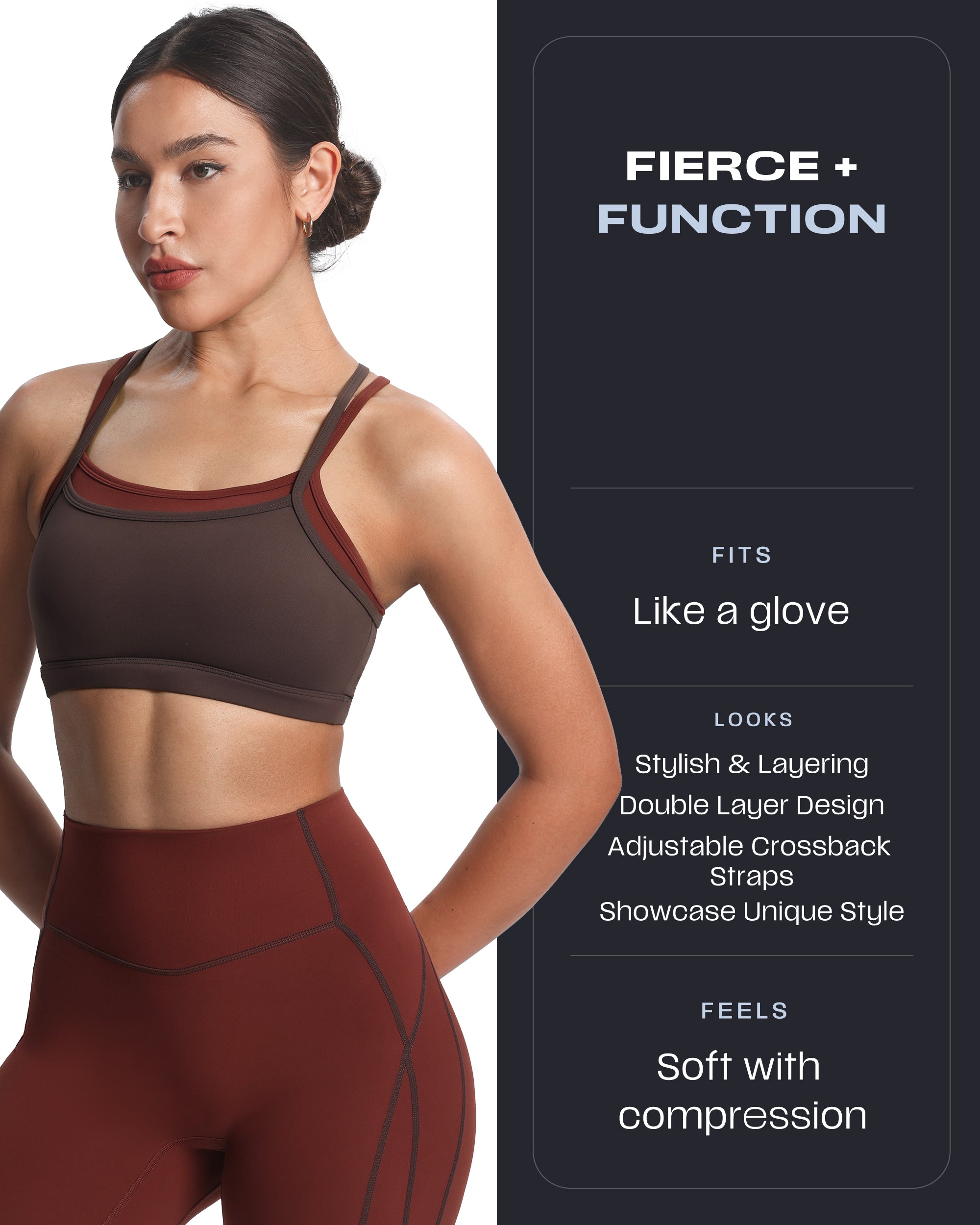 Aoxjox "Takes Two" Sports Bra