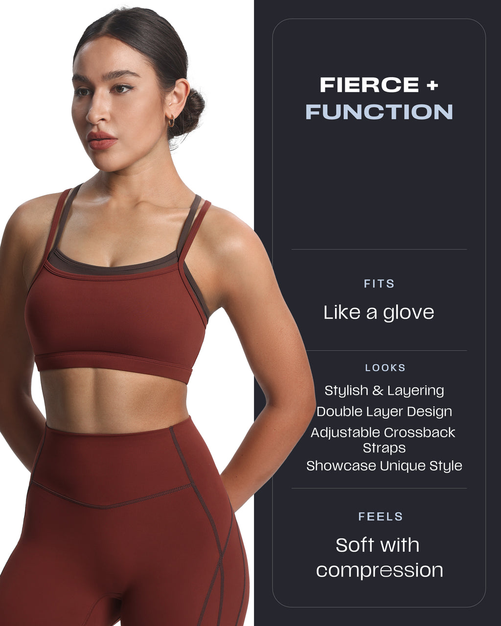 Aoxjox "Takes Two" Sports Bra