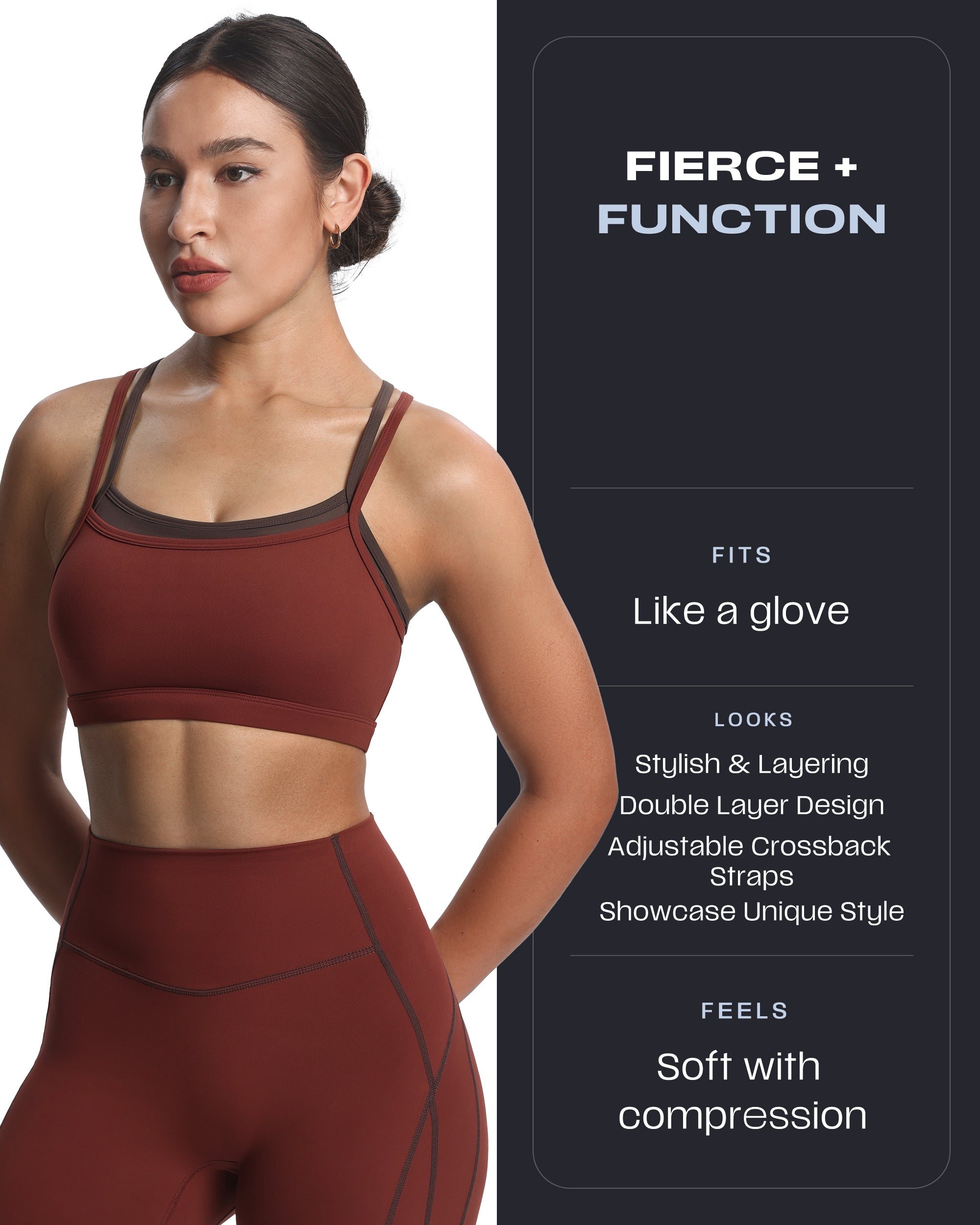 Aoxjox "Takes Two" Sports Bra