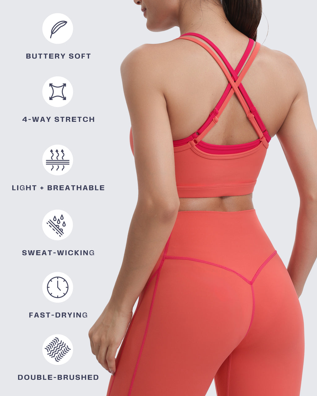 Aoxjox "Takes Two" Sports Bra