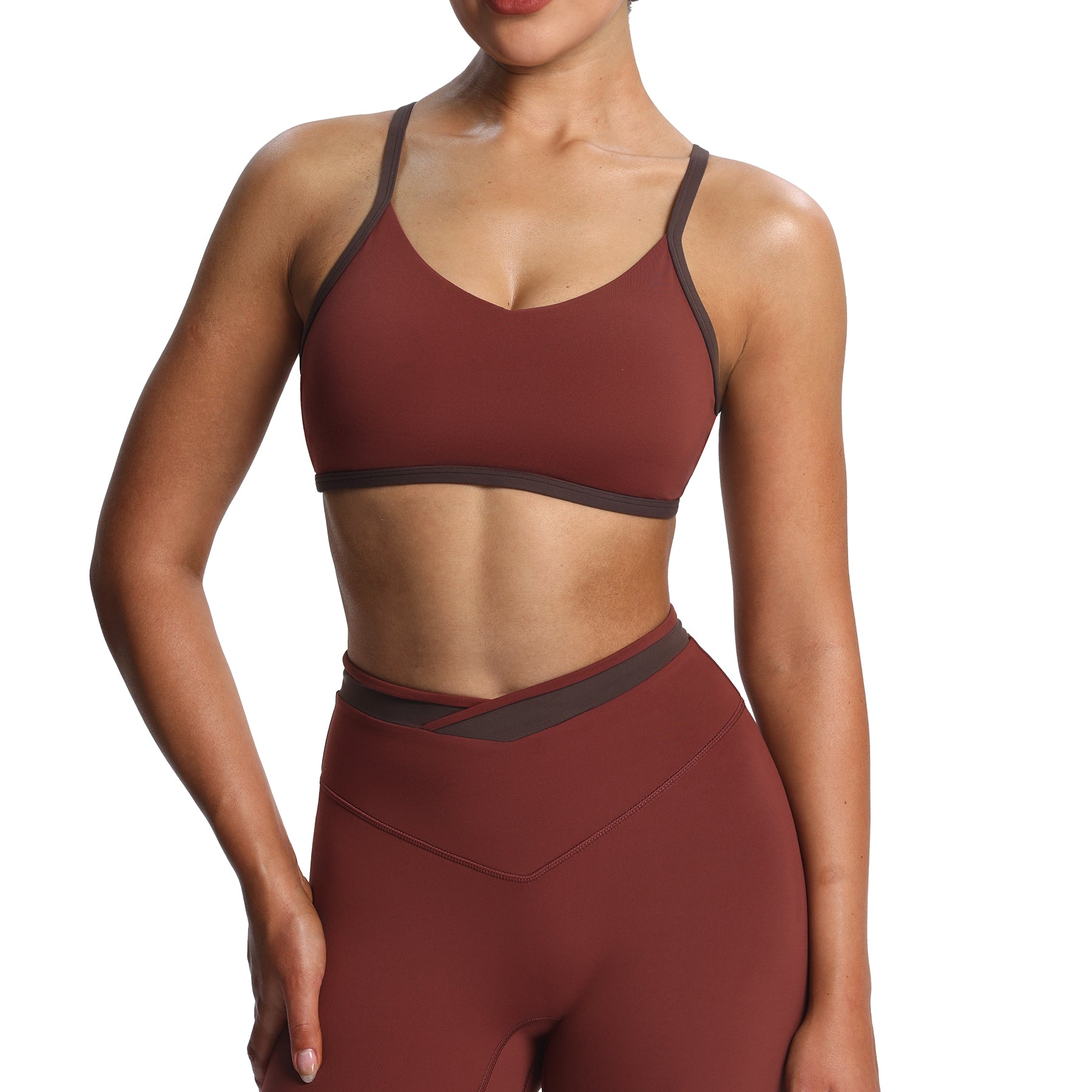 Aoxjox "Blair" Color Block Sports Bras