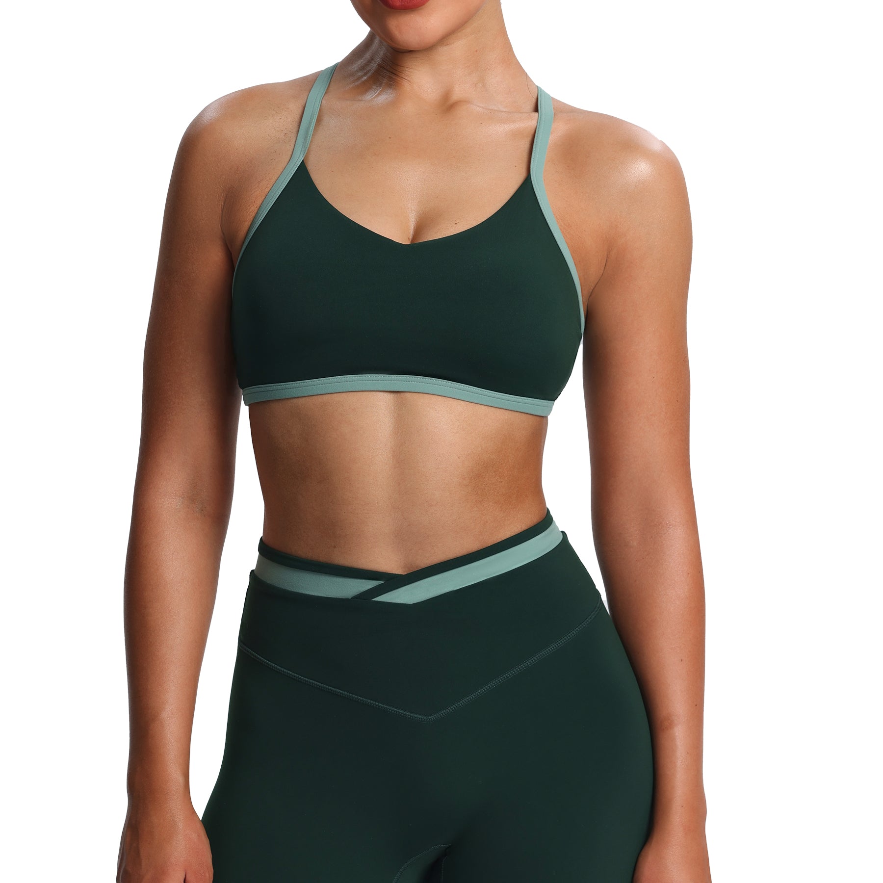 Aoxjox "Blair" Color Block Sports Bras
