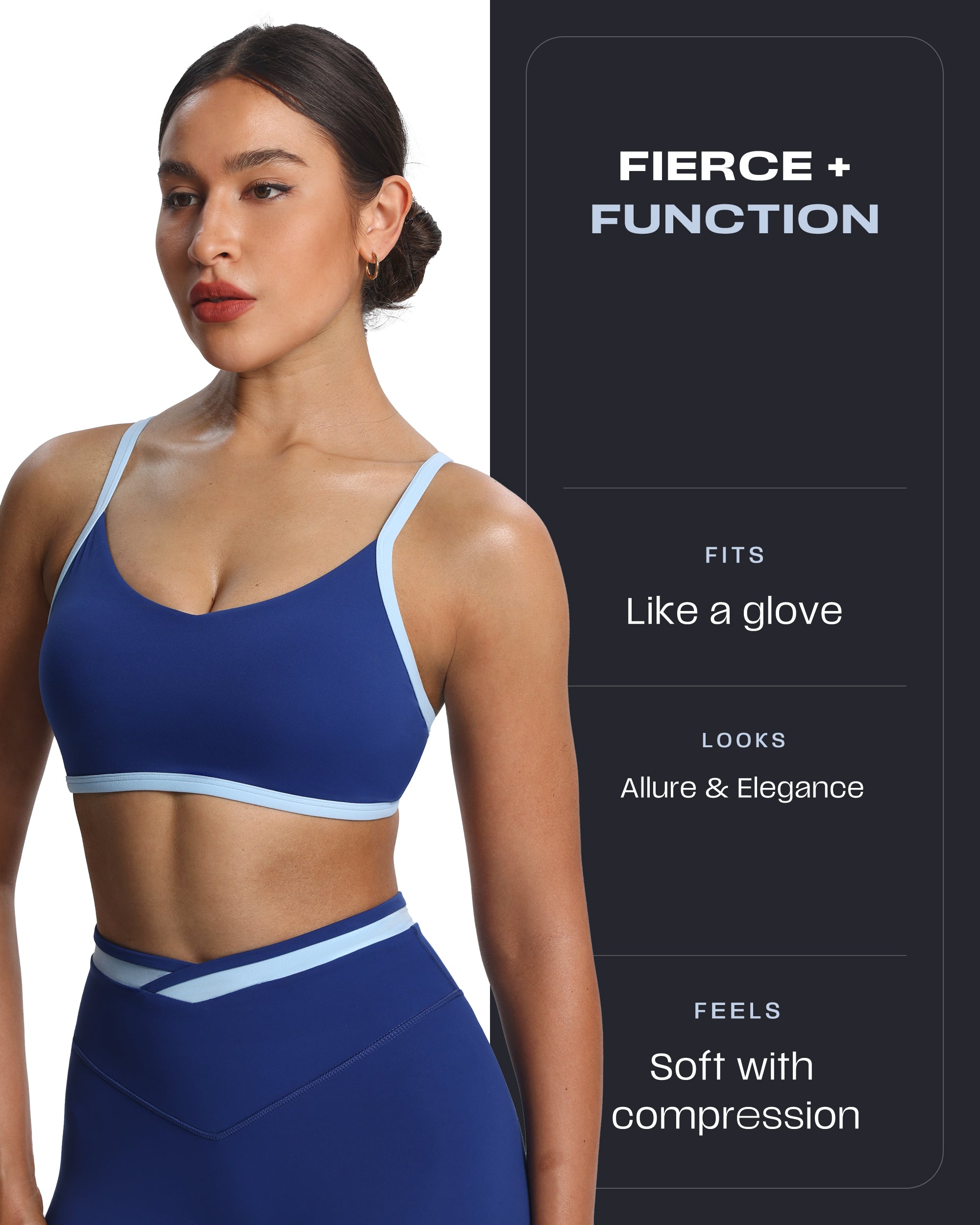Aoxjox "Blair" Color Block Sports Bras