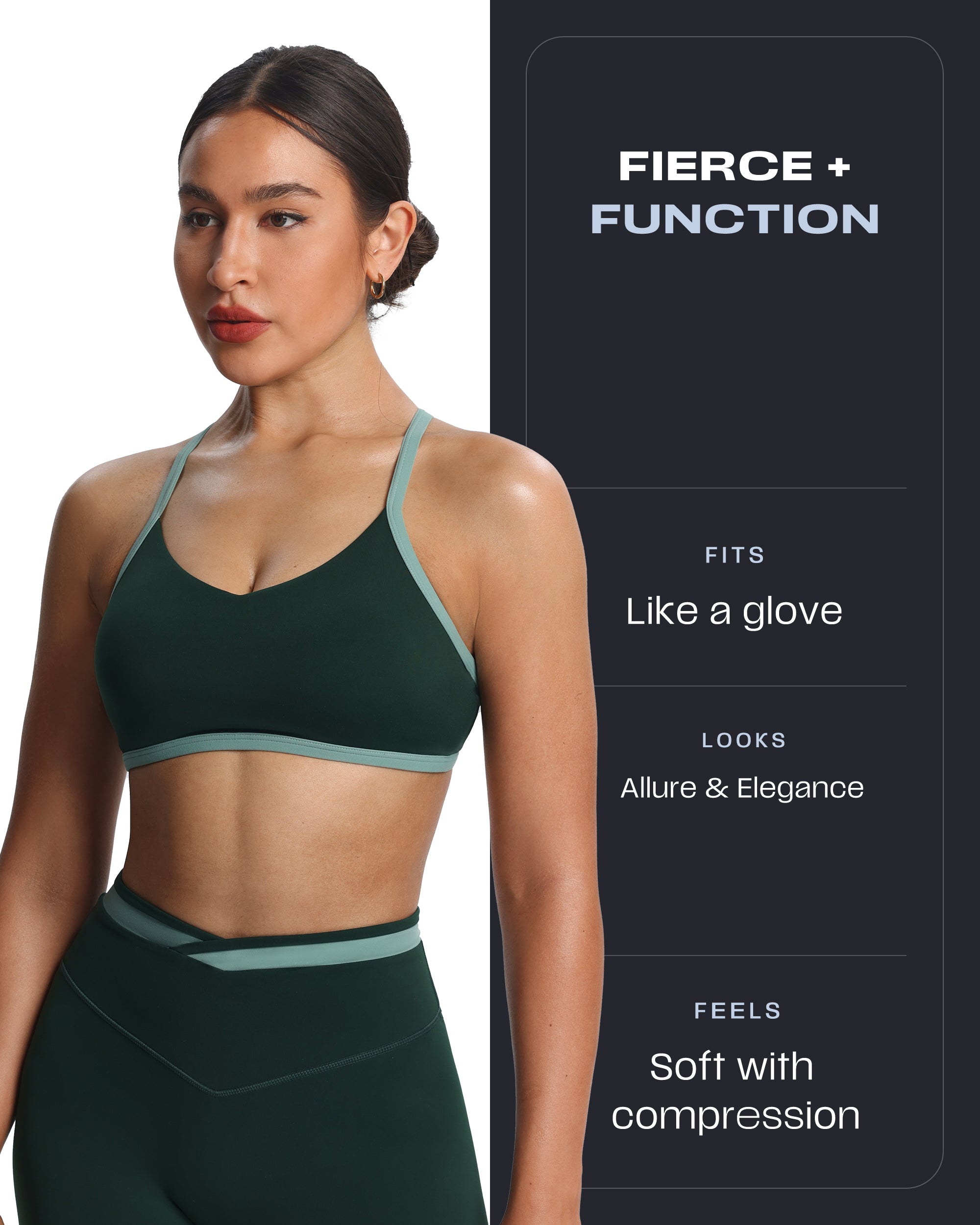 Aoxjox "Blair" Color Block Sports Bras