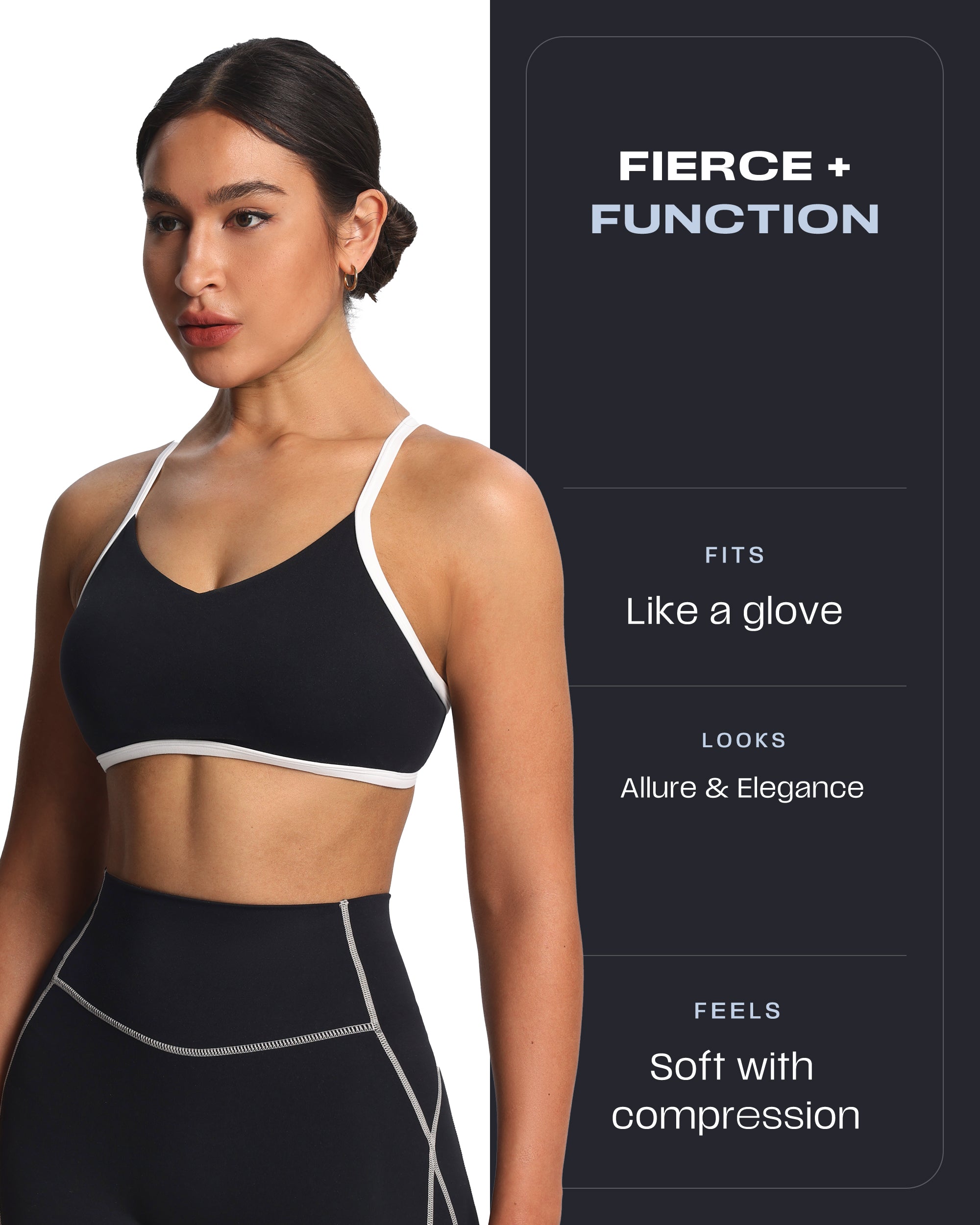 Aoxjox "Blair" Color Block Sports Bras