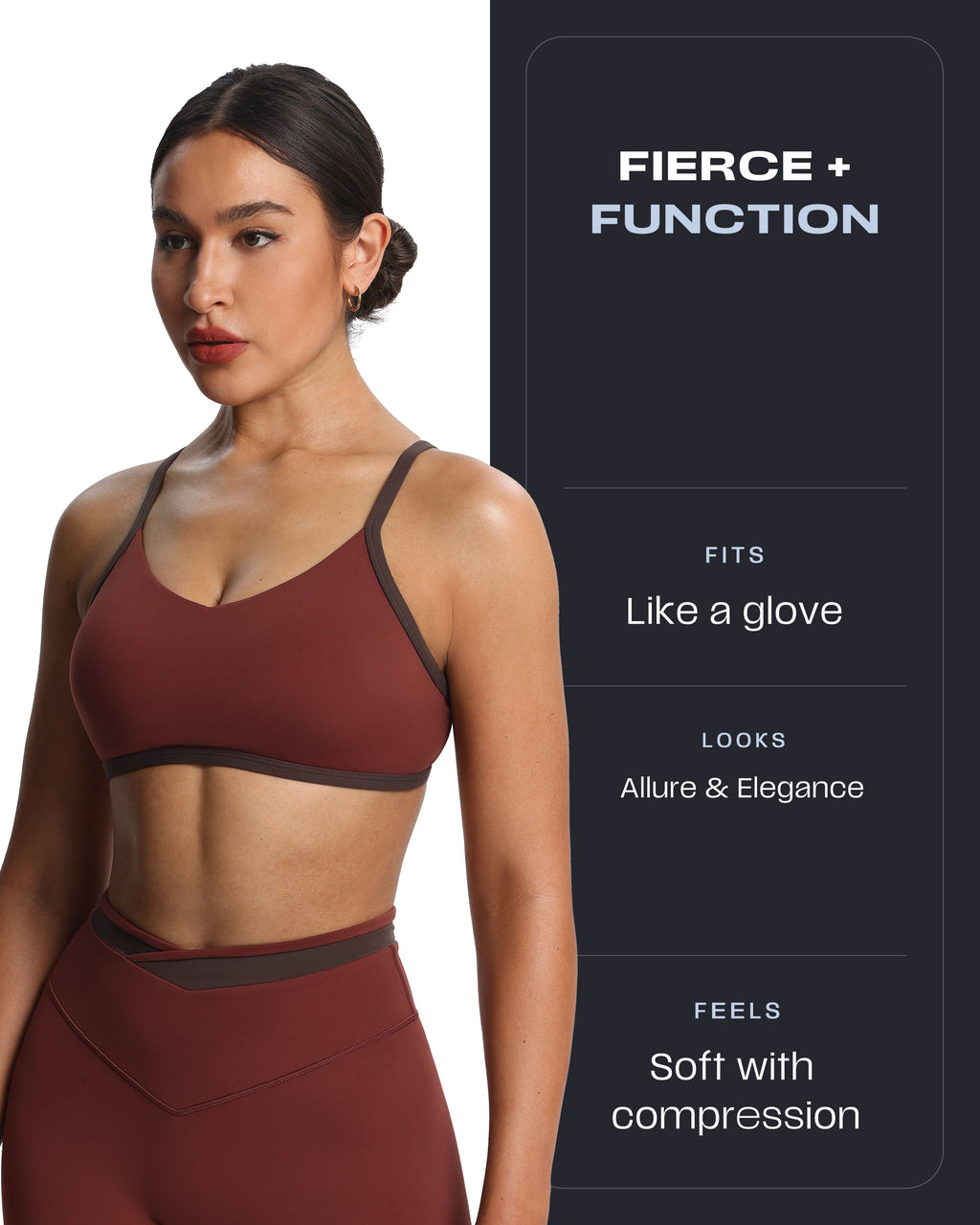 Aoxjox "Blair" Color Block Sports Bras
