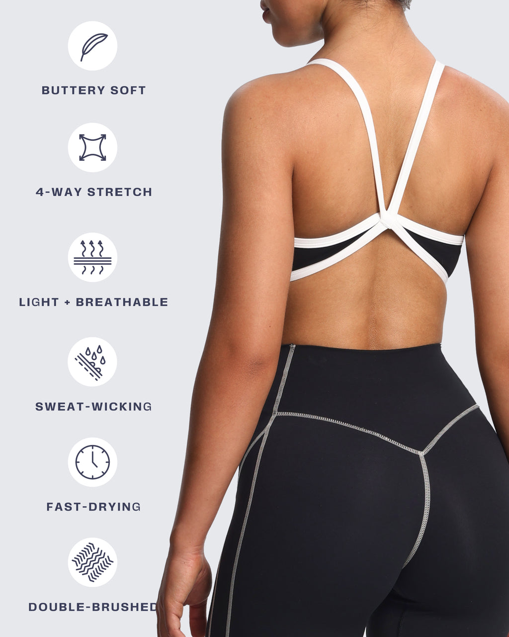 Aoxjox "Blair" Color Block Sports Bras