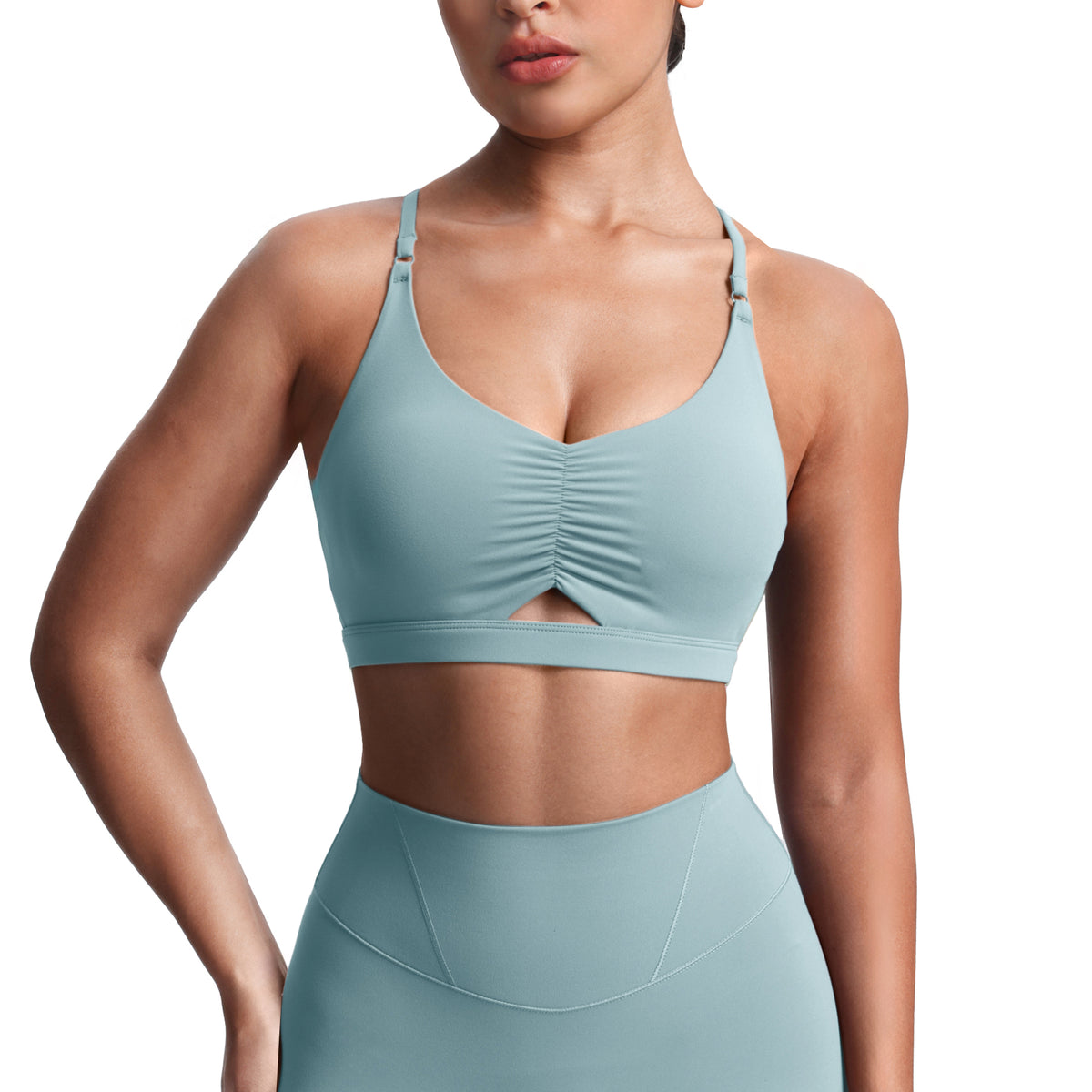 Aoxjox "Velura" Ruched Sports Bra