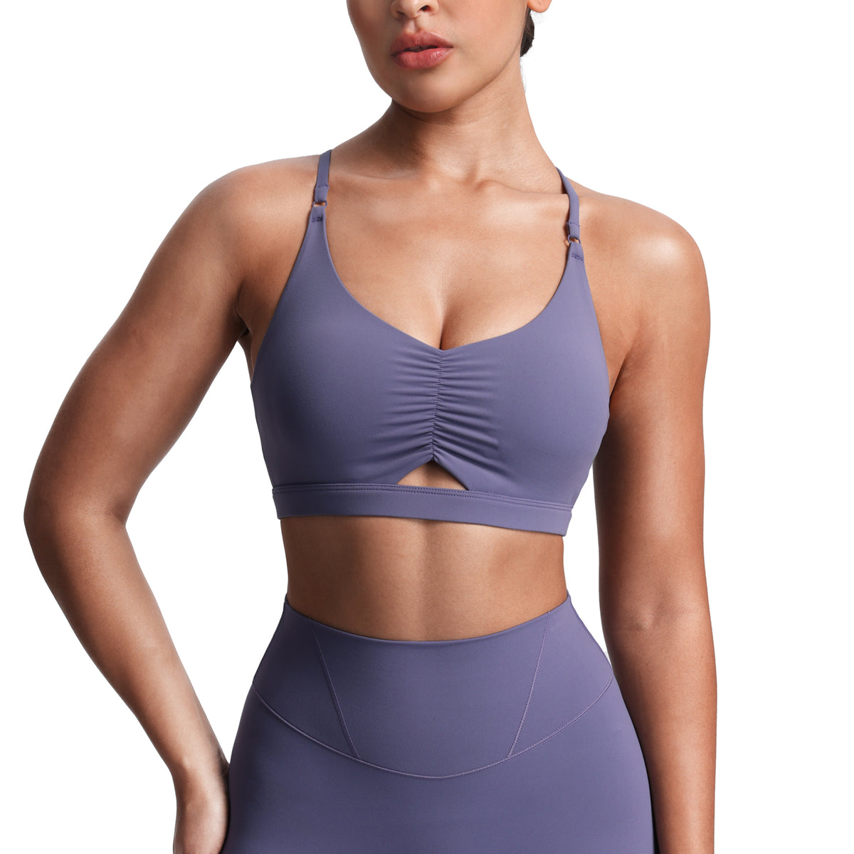 Aoxjox "Velura" Ruched Sports Bra