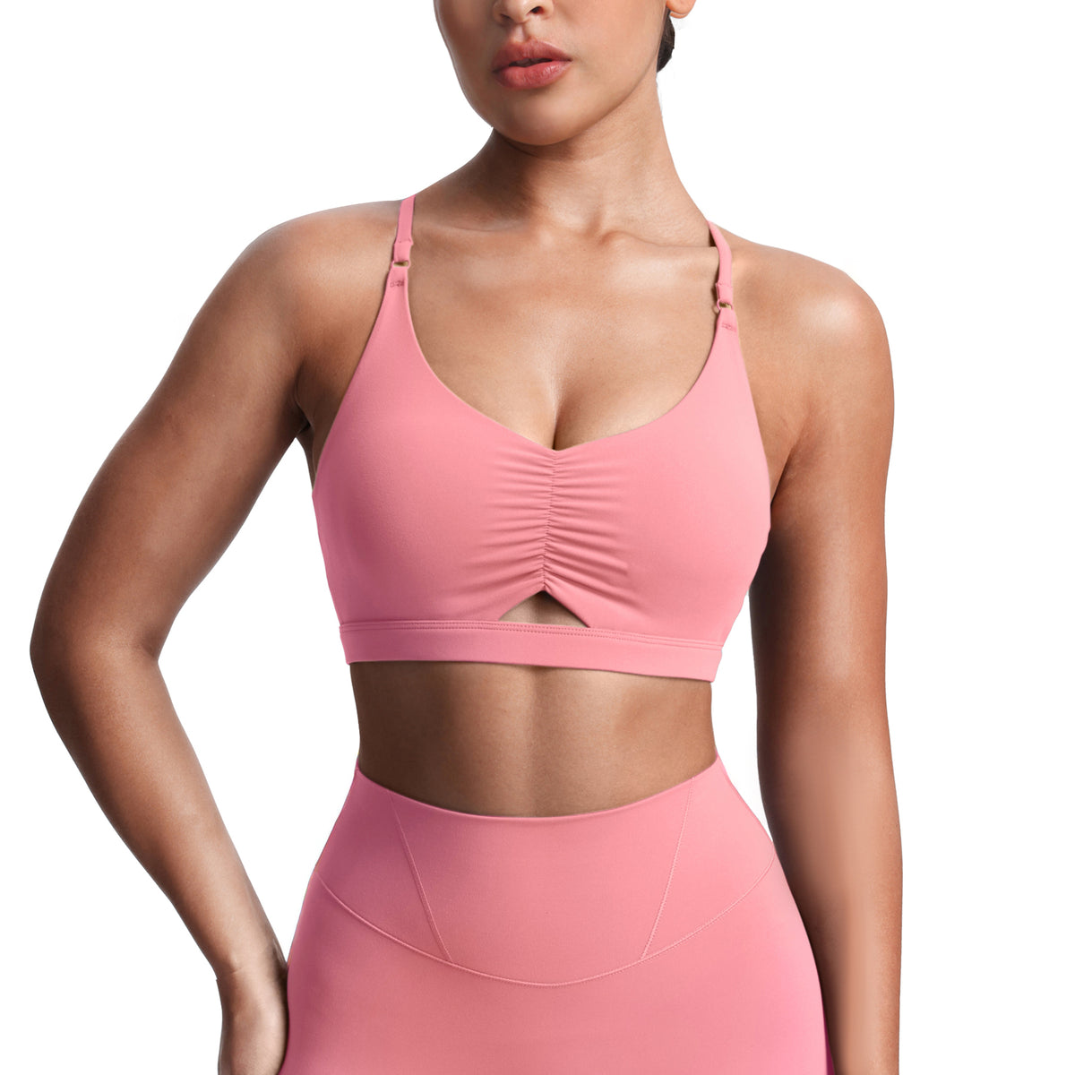 Aoxjox "Velura" Ruched Sports Bra