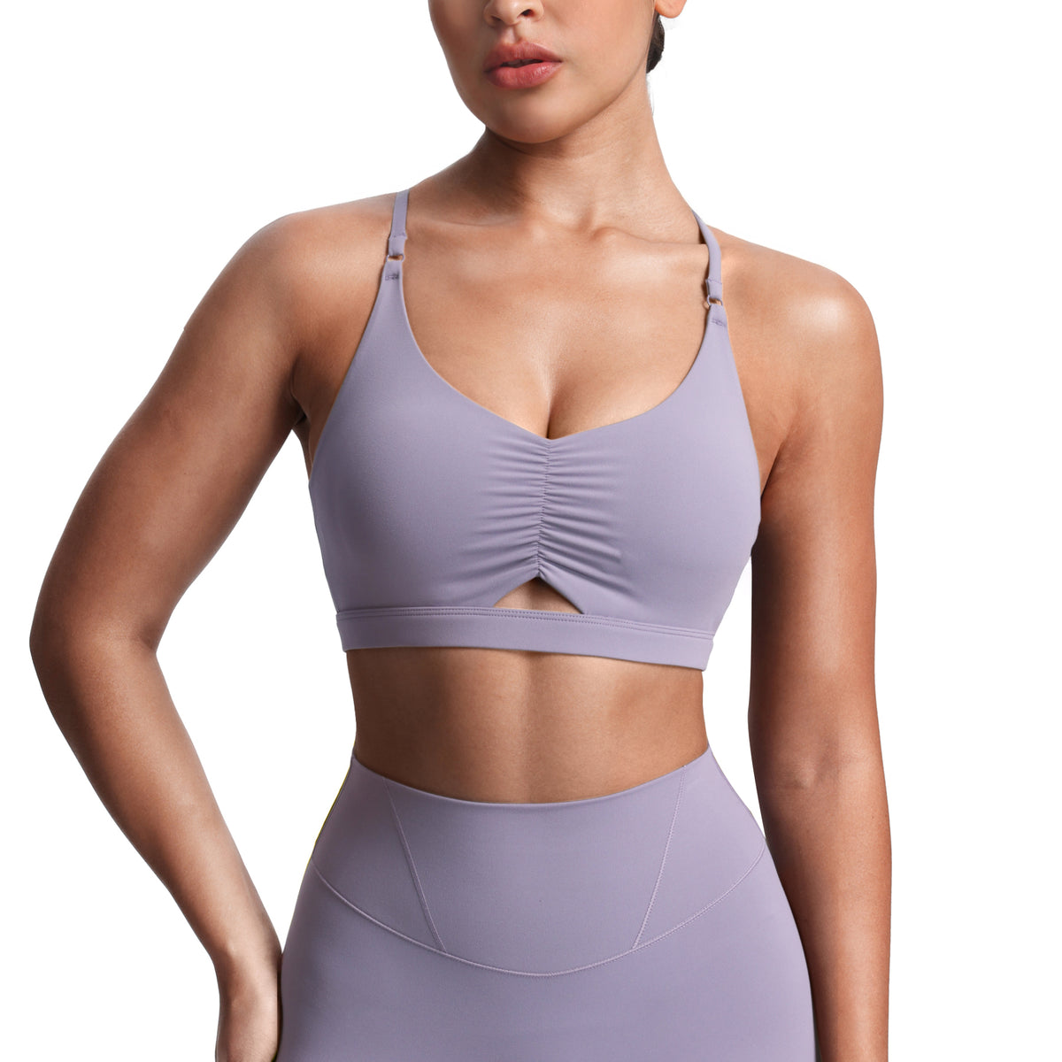 Aoxjox "Velura" Ruched Sports Bra