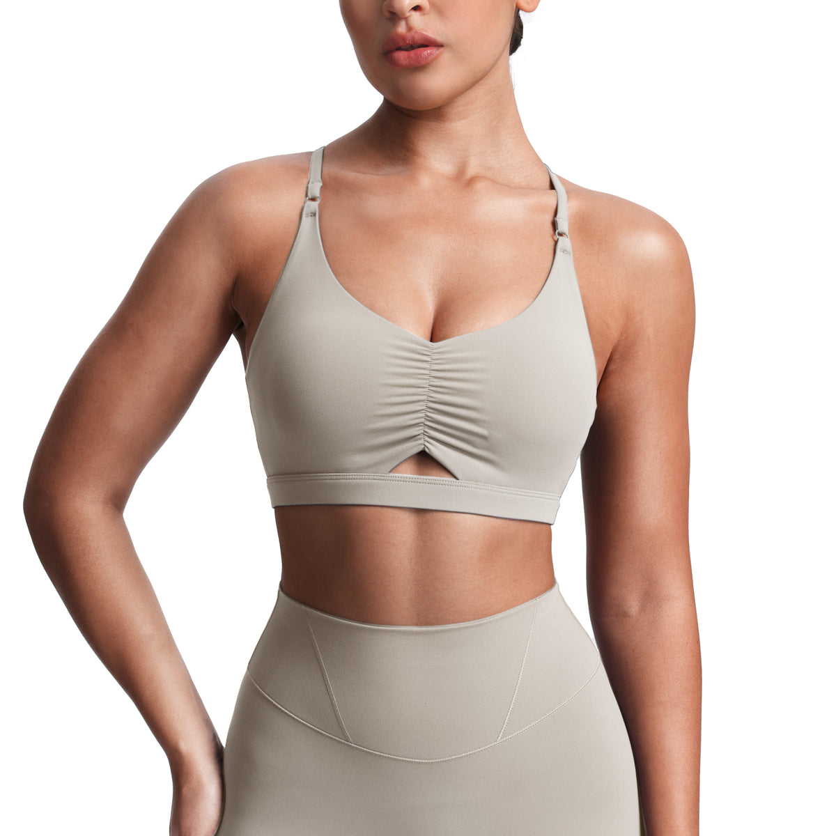 Aoxjox "Velura" Ruched Sports Bra
