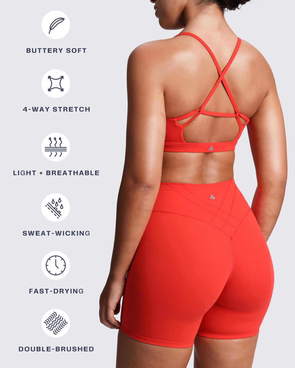 Aoxjox "Velura" Ruched Sports Bra