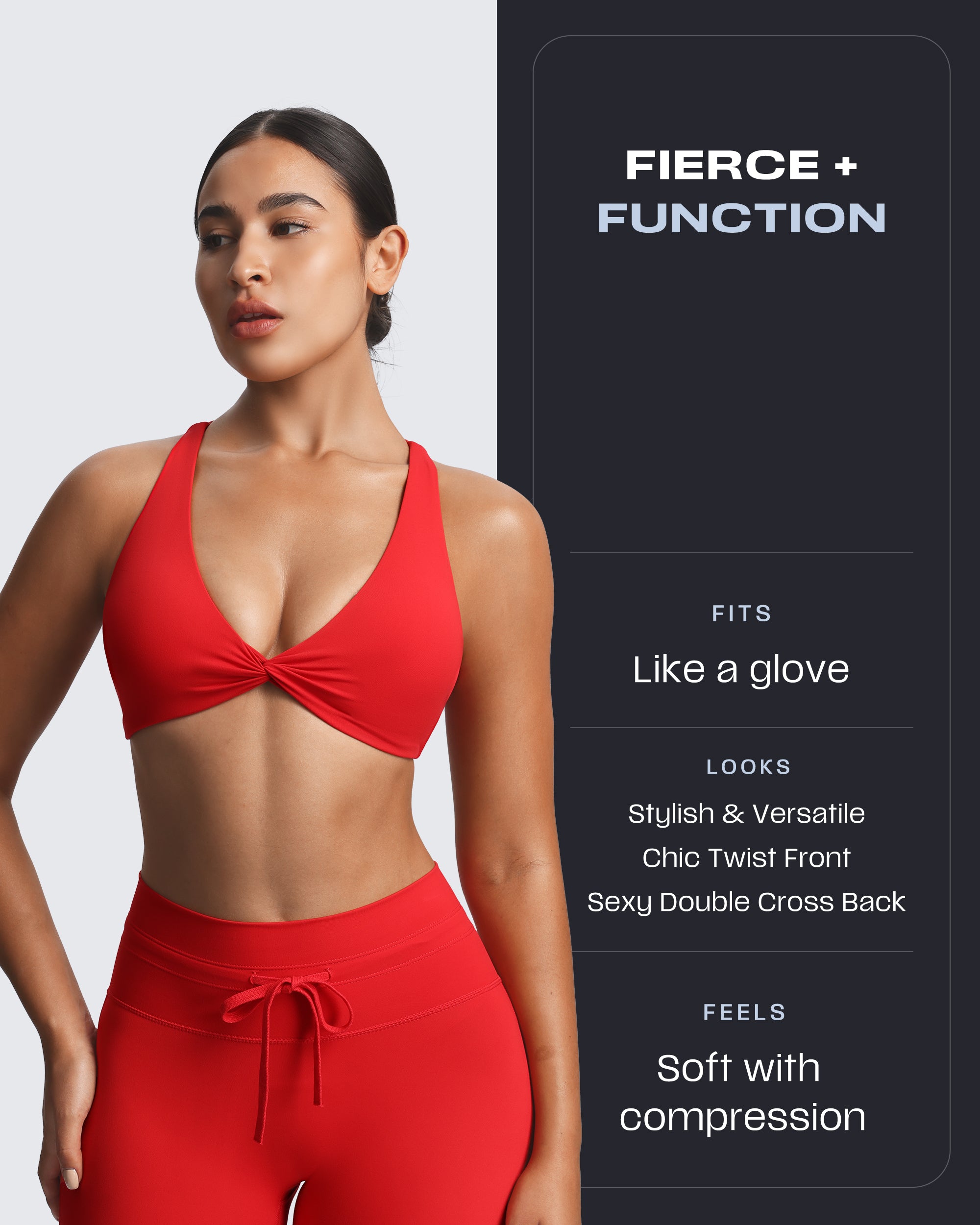 Aoxjox "Sienna" Crossback Sports Bra
