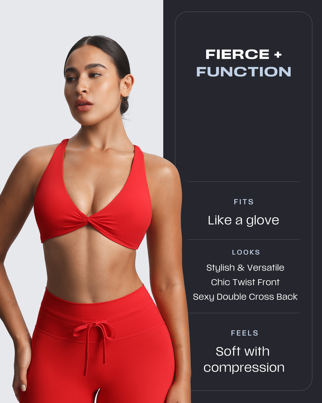 Aoxjox "Sienna" Crossback Sports Bra