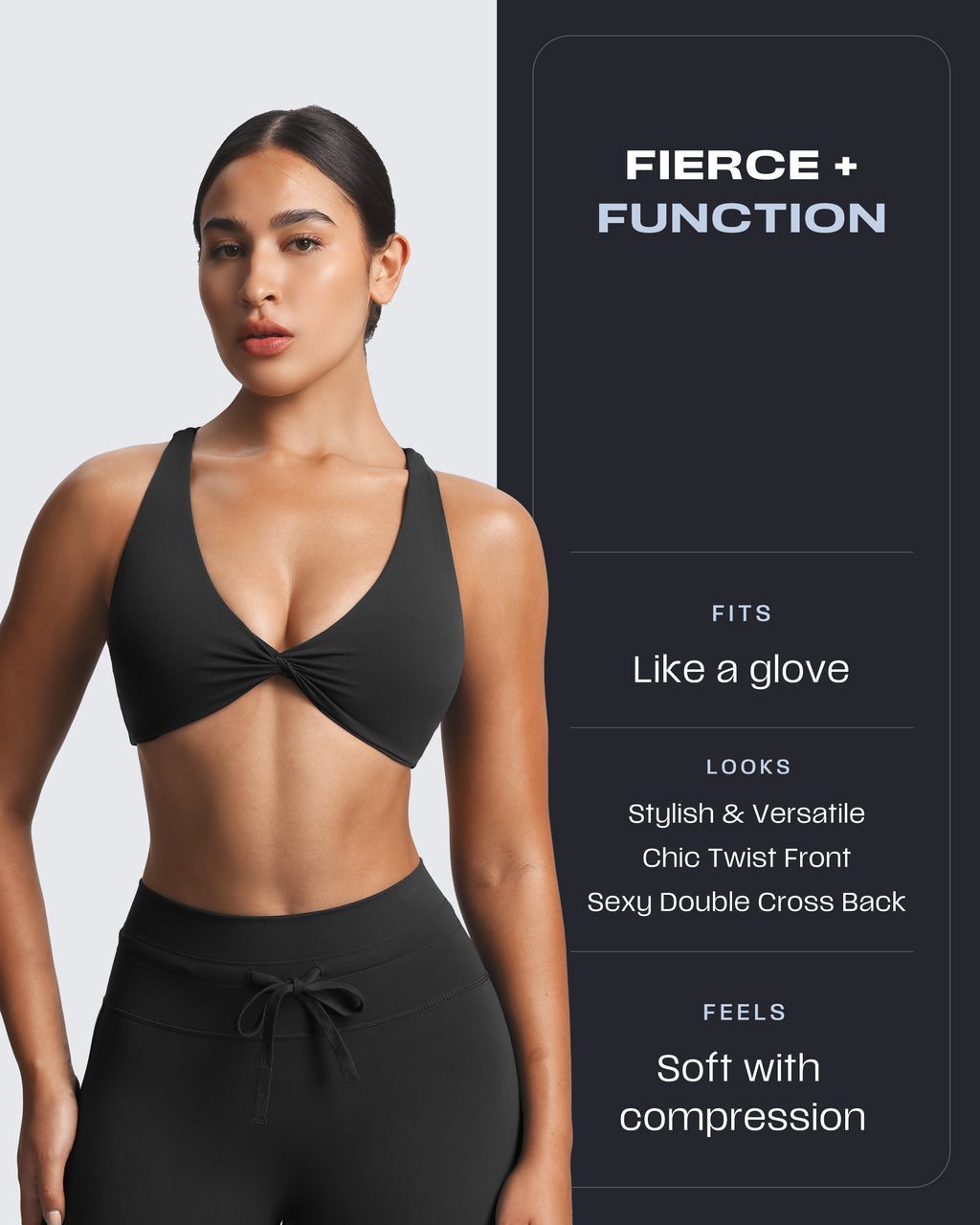 Aoxjox "Sienna" Crossback Sports Bra
