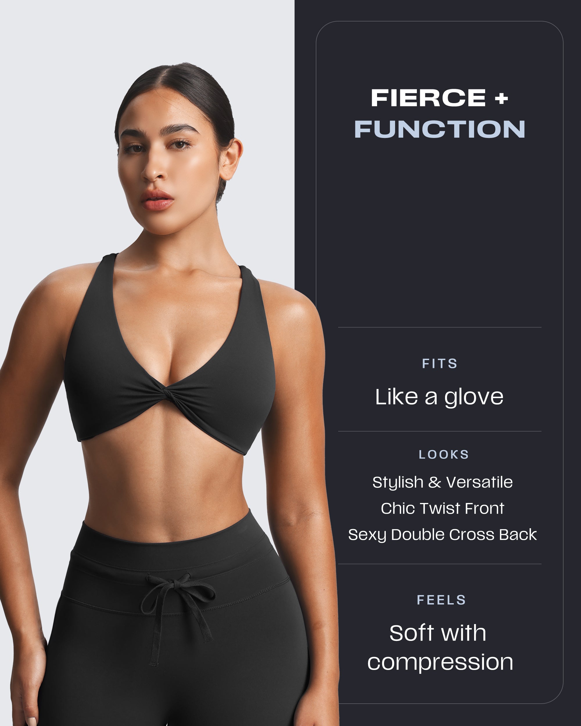 Aoxjox "Sienna" Crossback Sports Bra