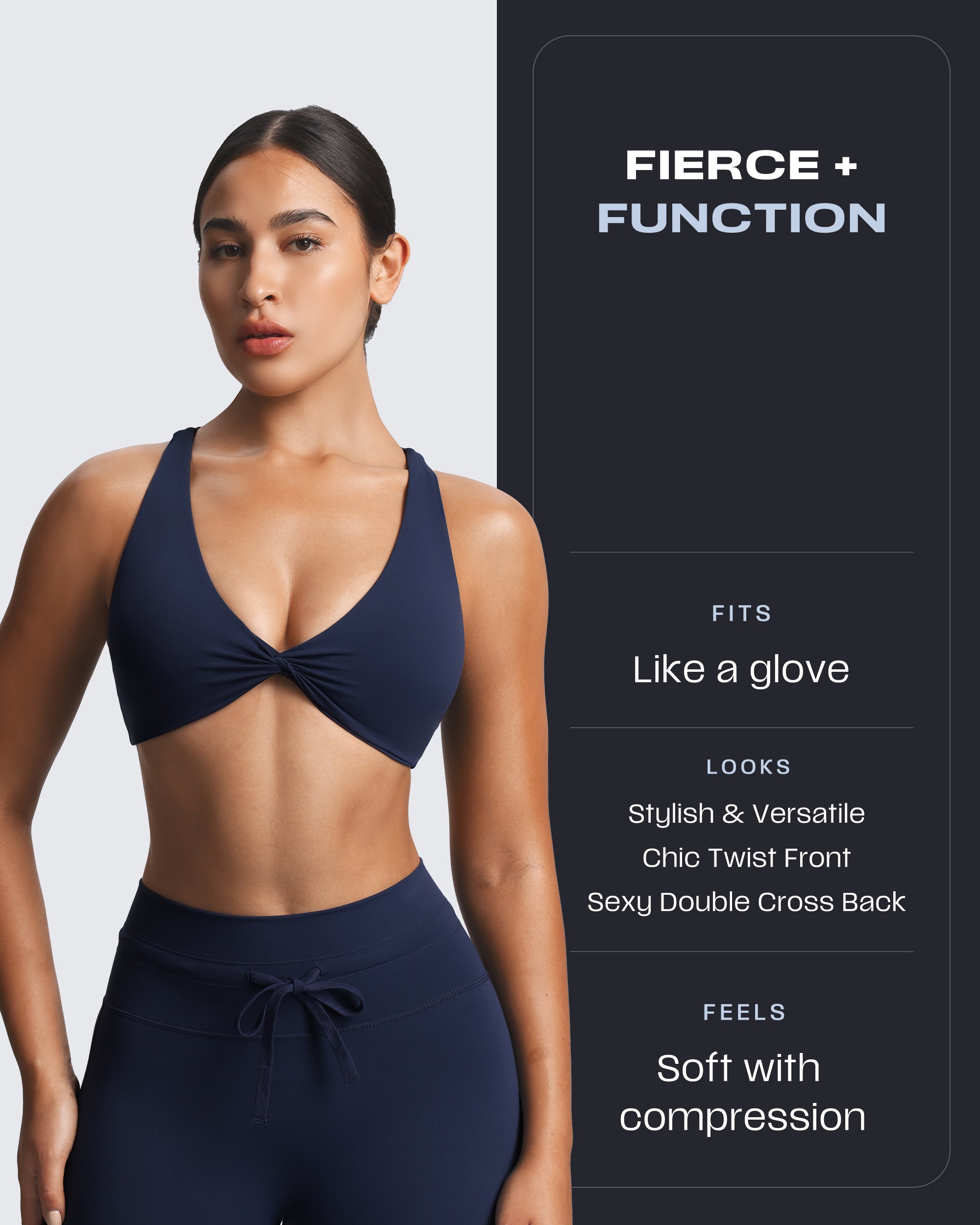 Aoxjox "Sienna" Crossback Sports Bra