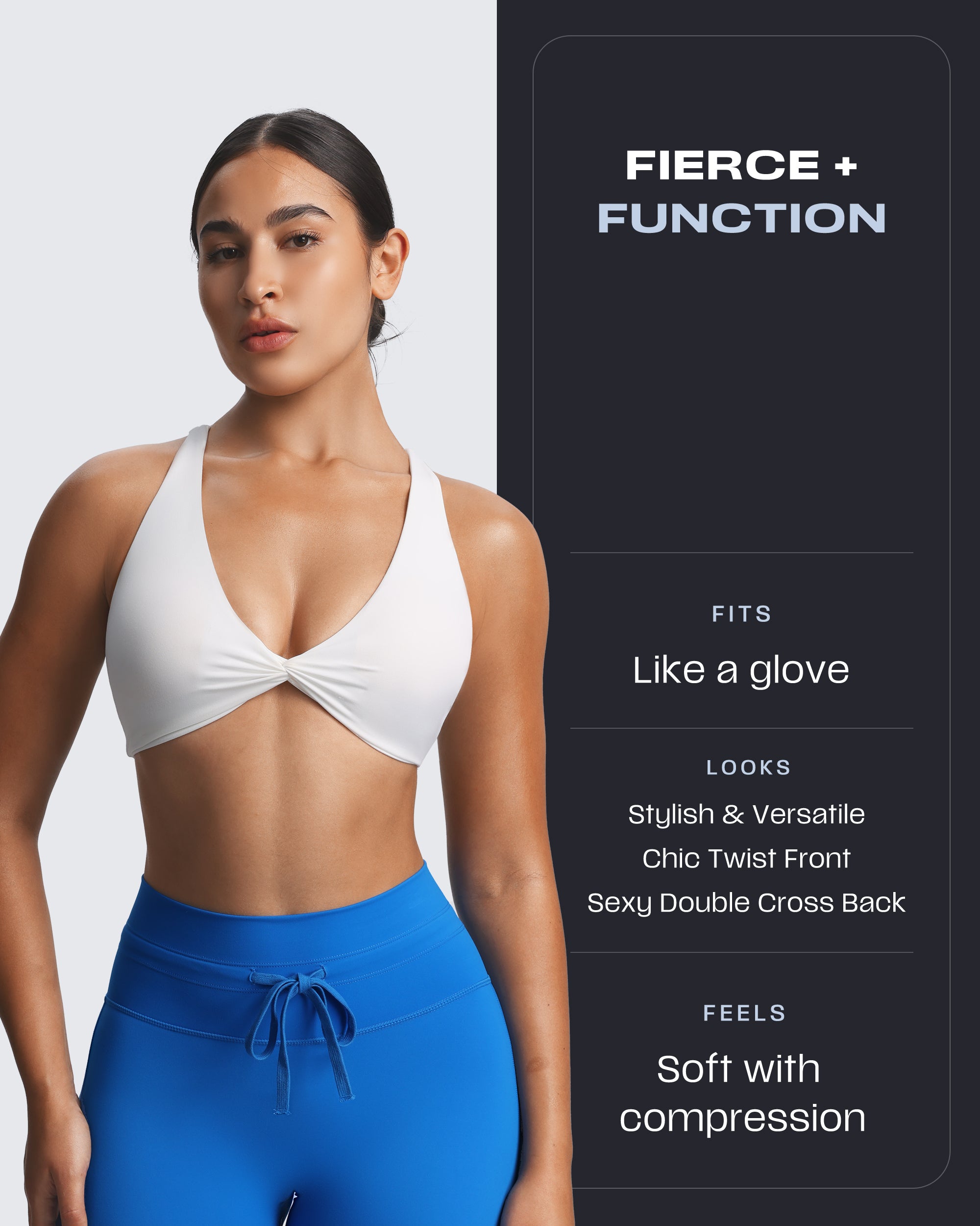Aoxjox "Sienna" Crossback Sports Bra