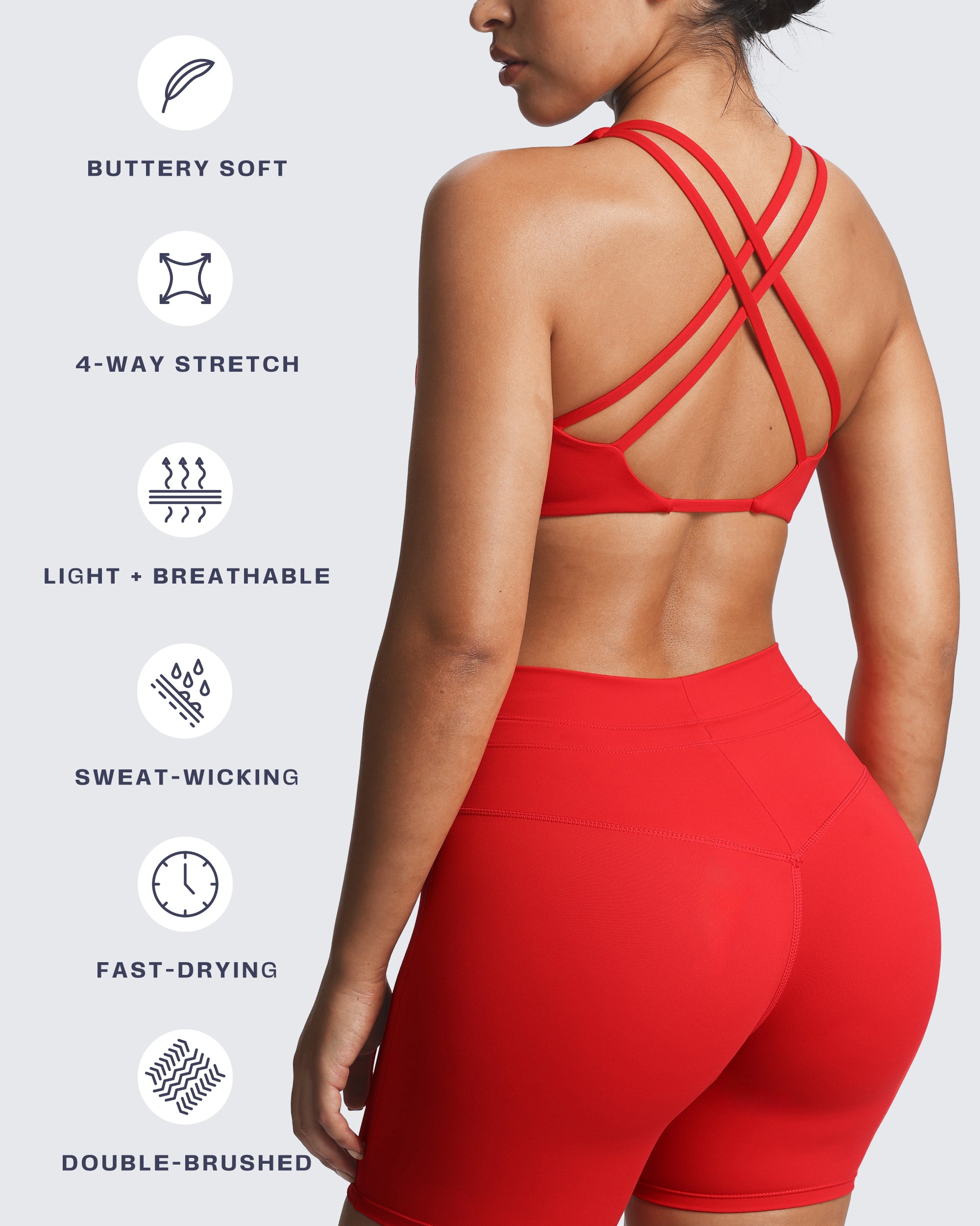 Aoxjox "Sienna" Crossback Sports Bra