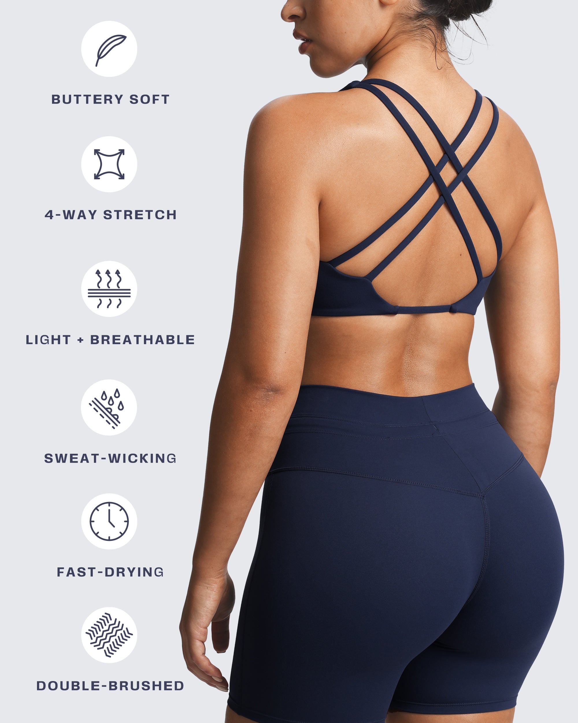 Aoxjox "Sienna" Crossback Sports Bra