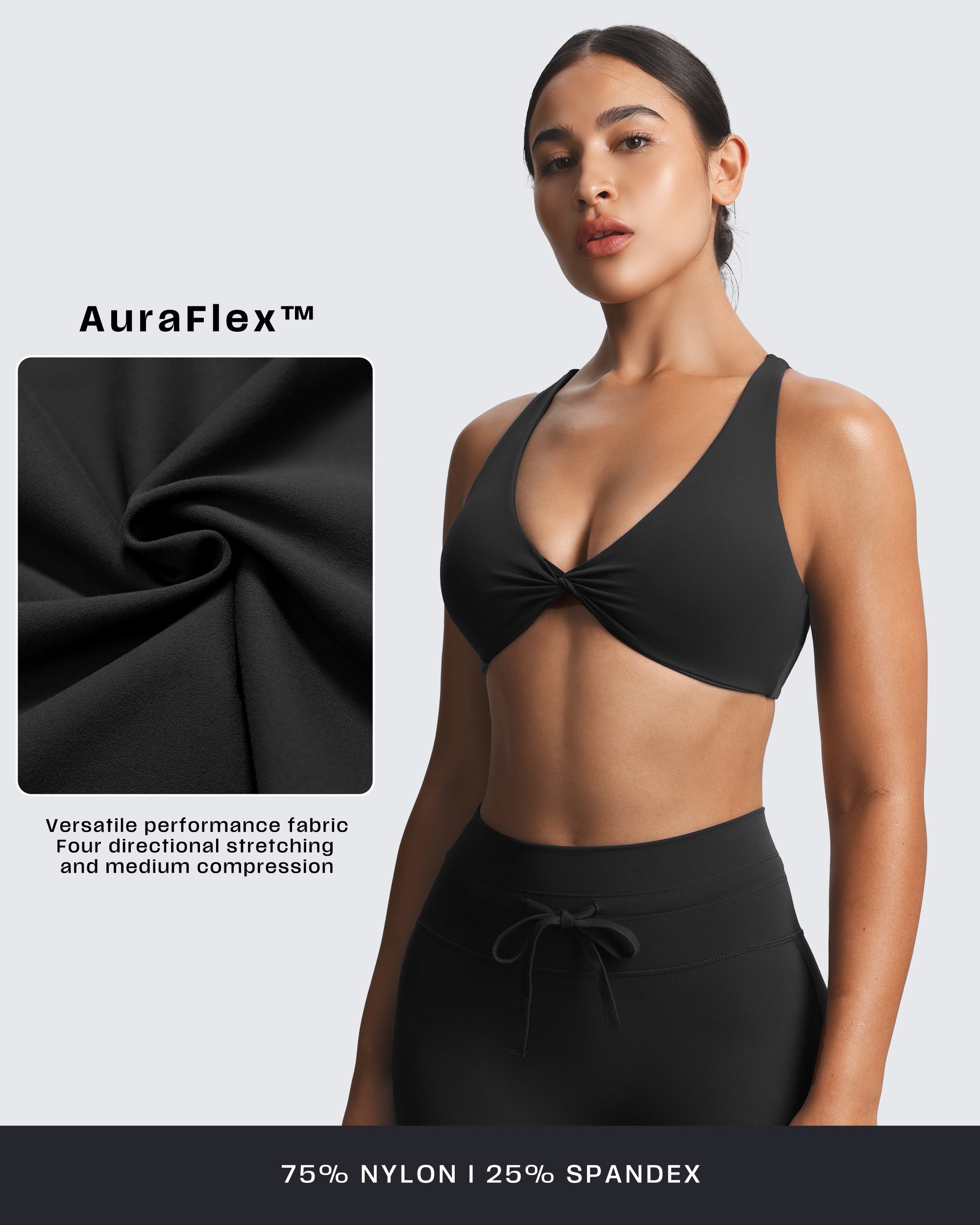 Aoxjox "Sienna" Crossback Sports Bra