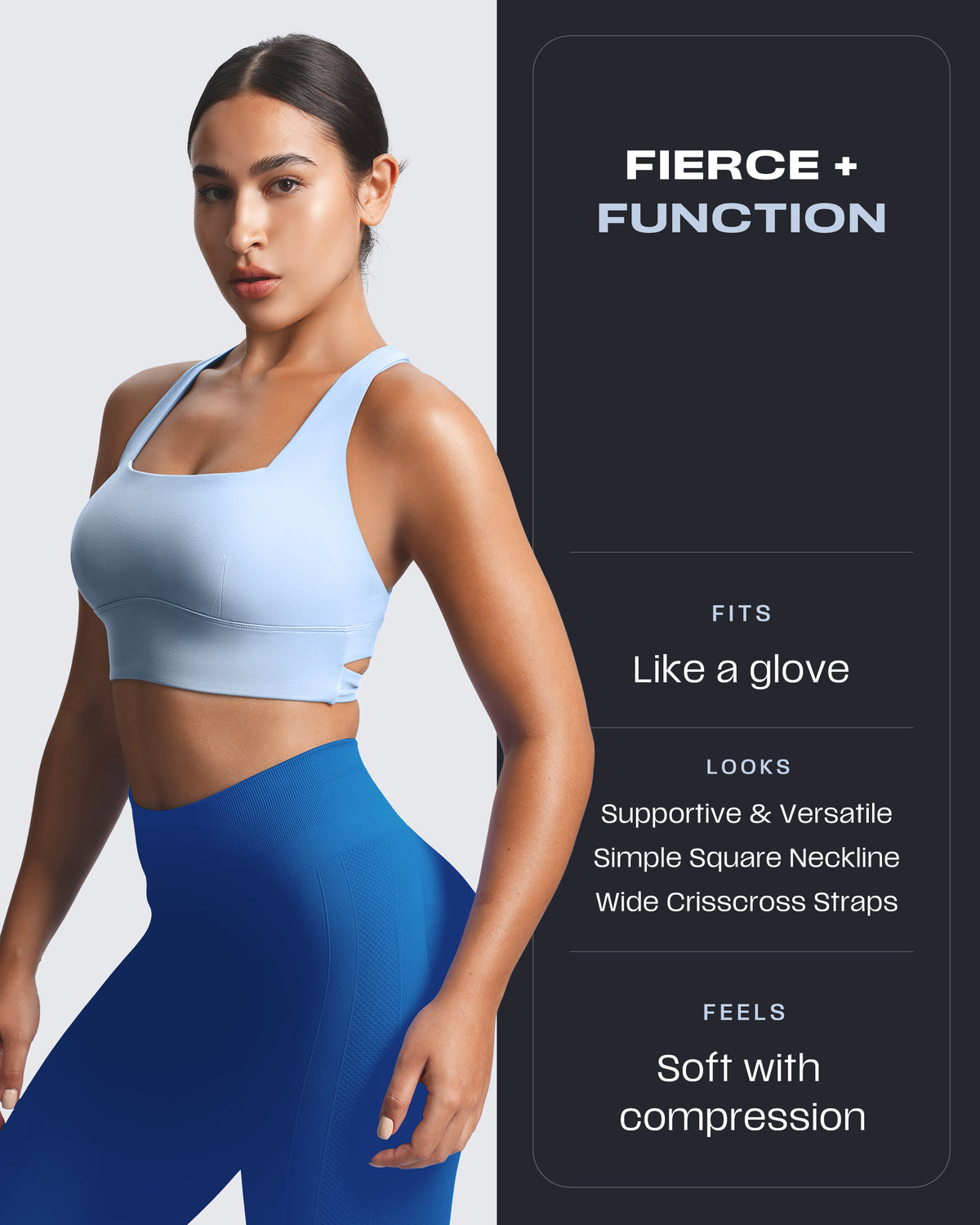 Aoxjox "Emma" Longline Sports Bra