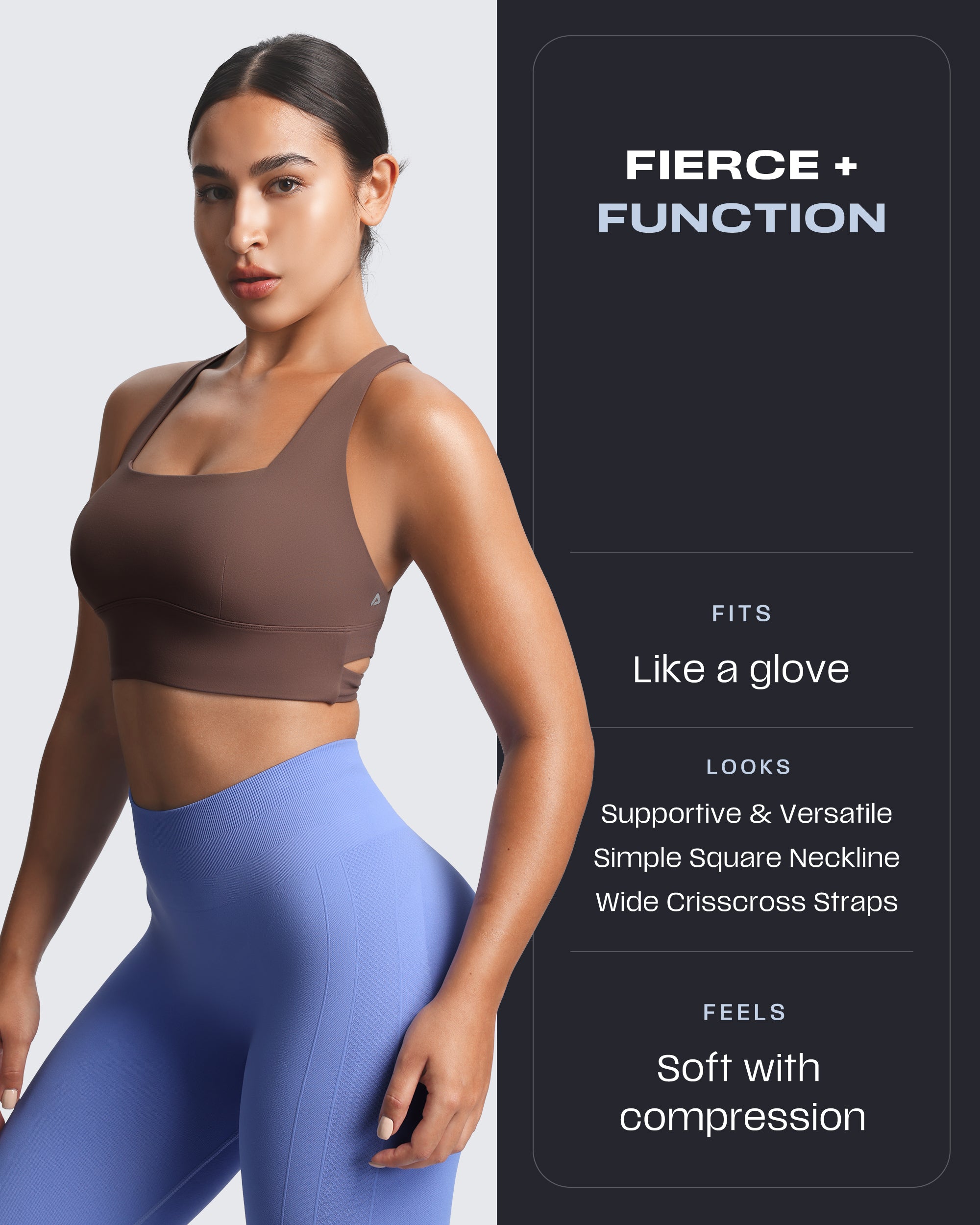 Aoxjox "Emma" Longline Sports Bra