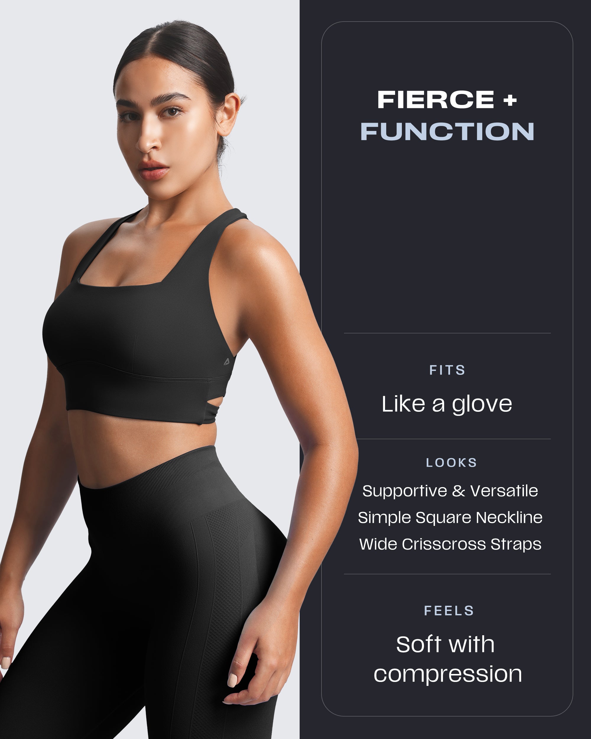 Aoxjox "Emma" Longline Sports Bra