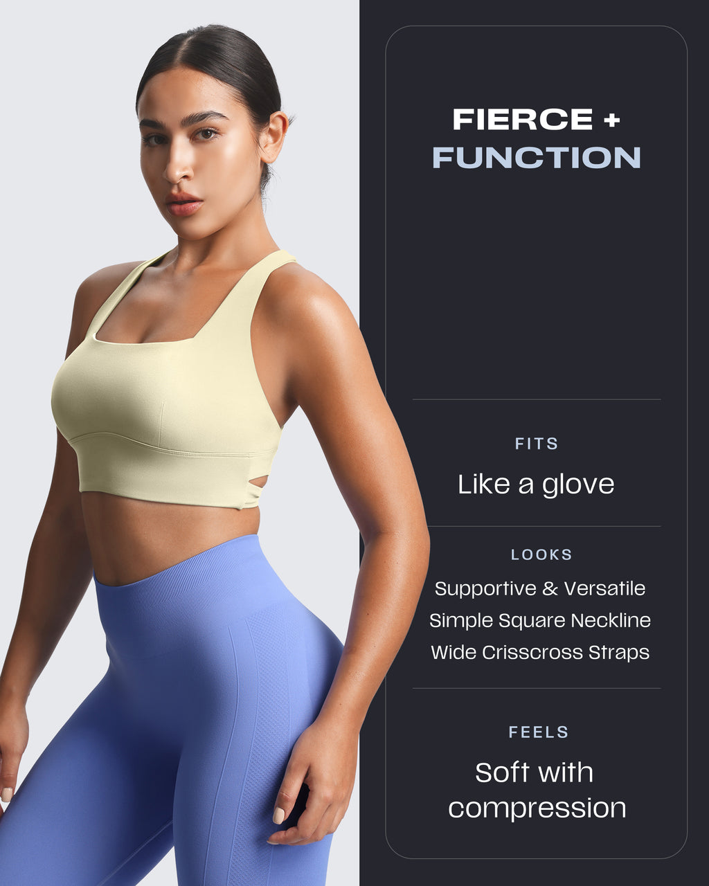 Aoxjox "Emma" Longline Sports Bra