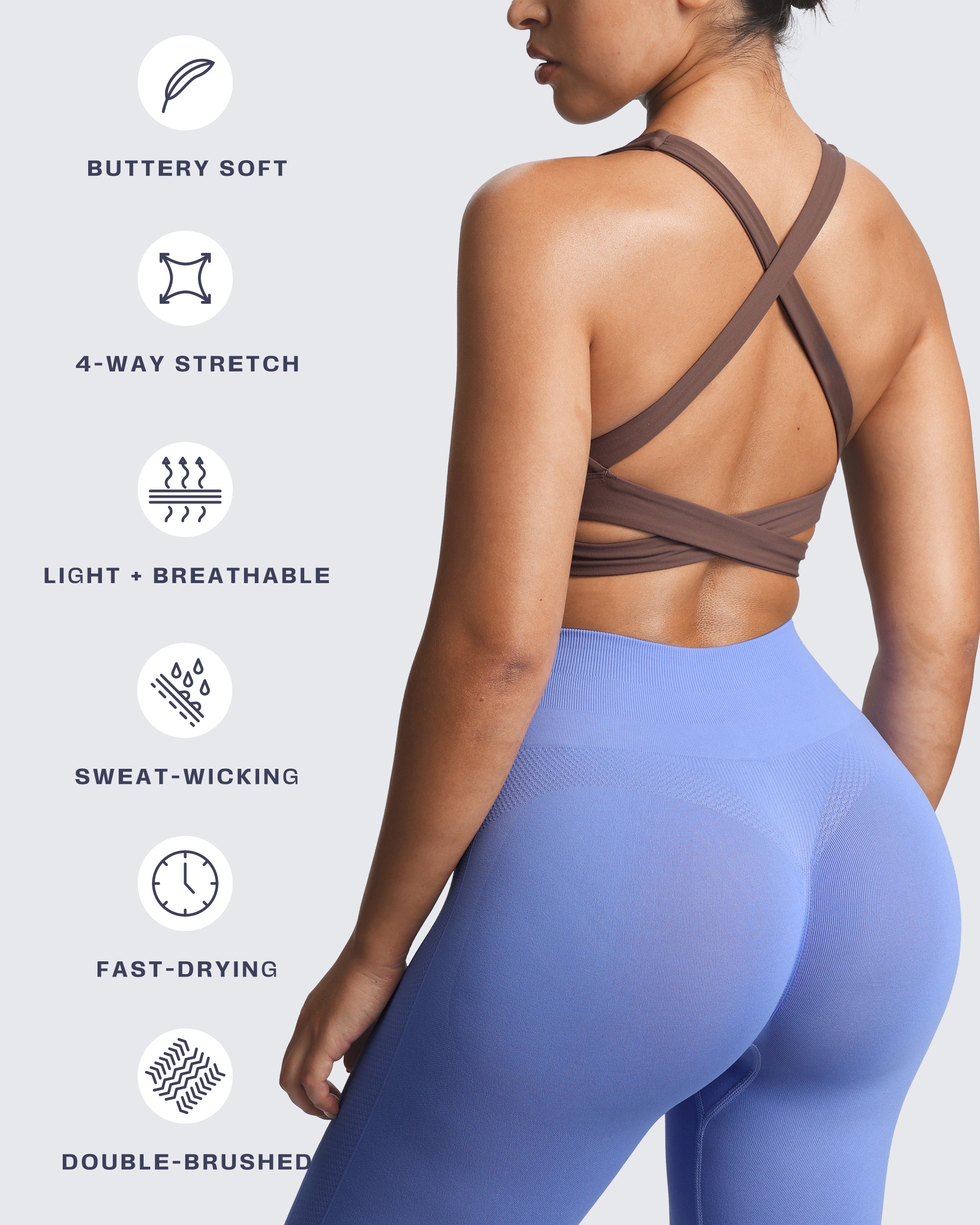 Aoxjox "Emma" Longline Sports Bra
